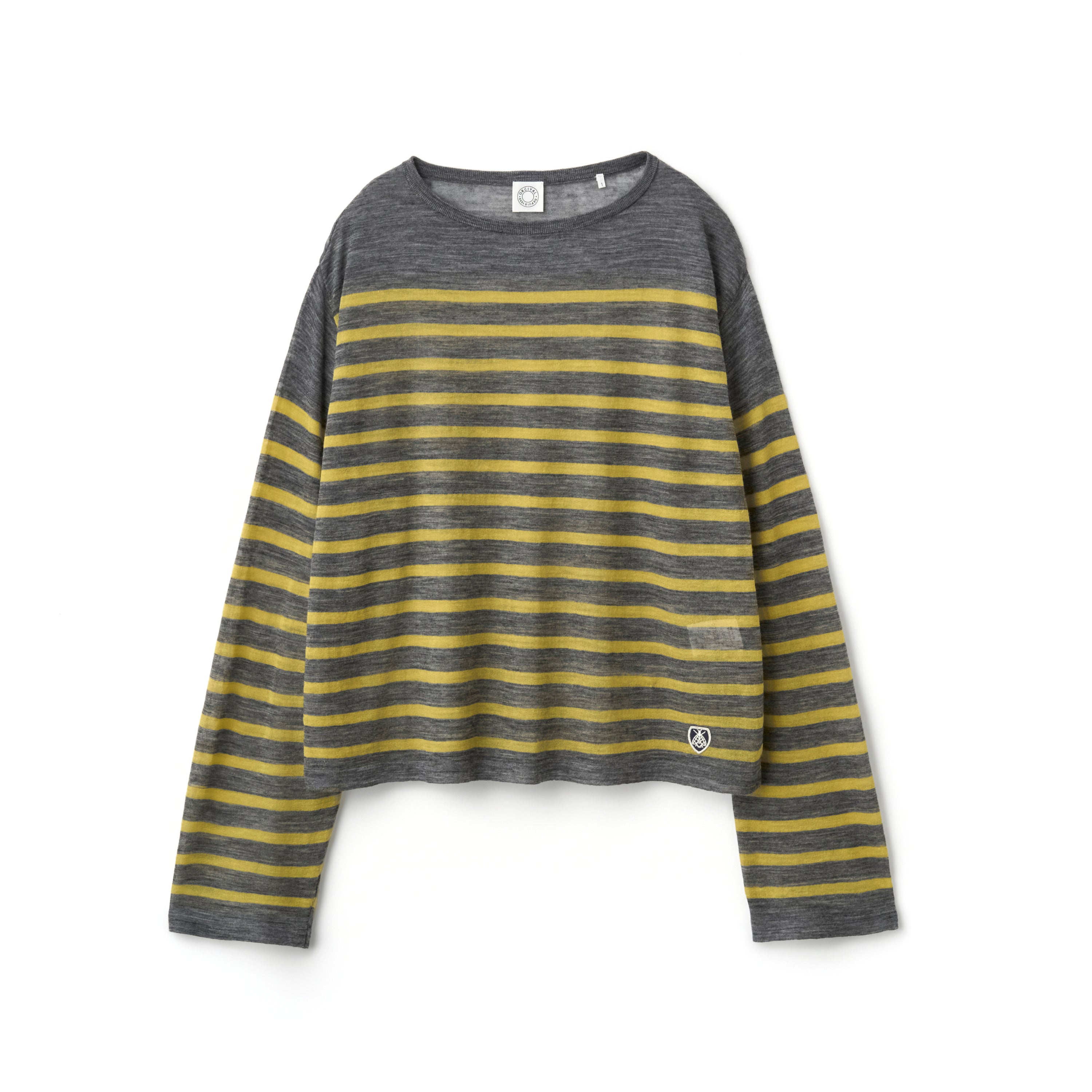 Women's Sheer Knit Crew Neck Pullover