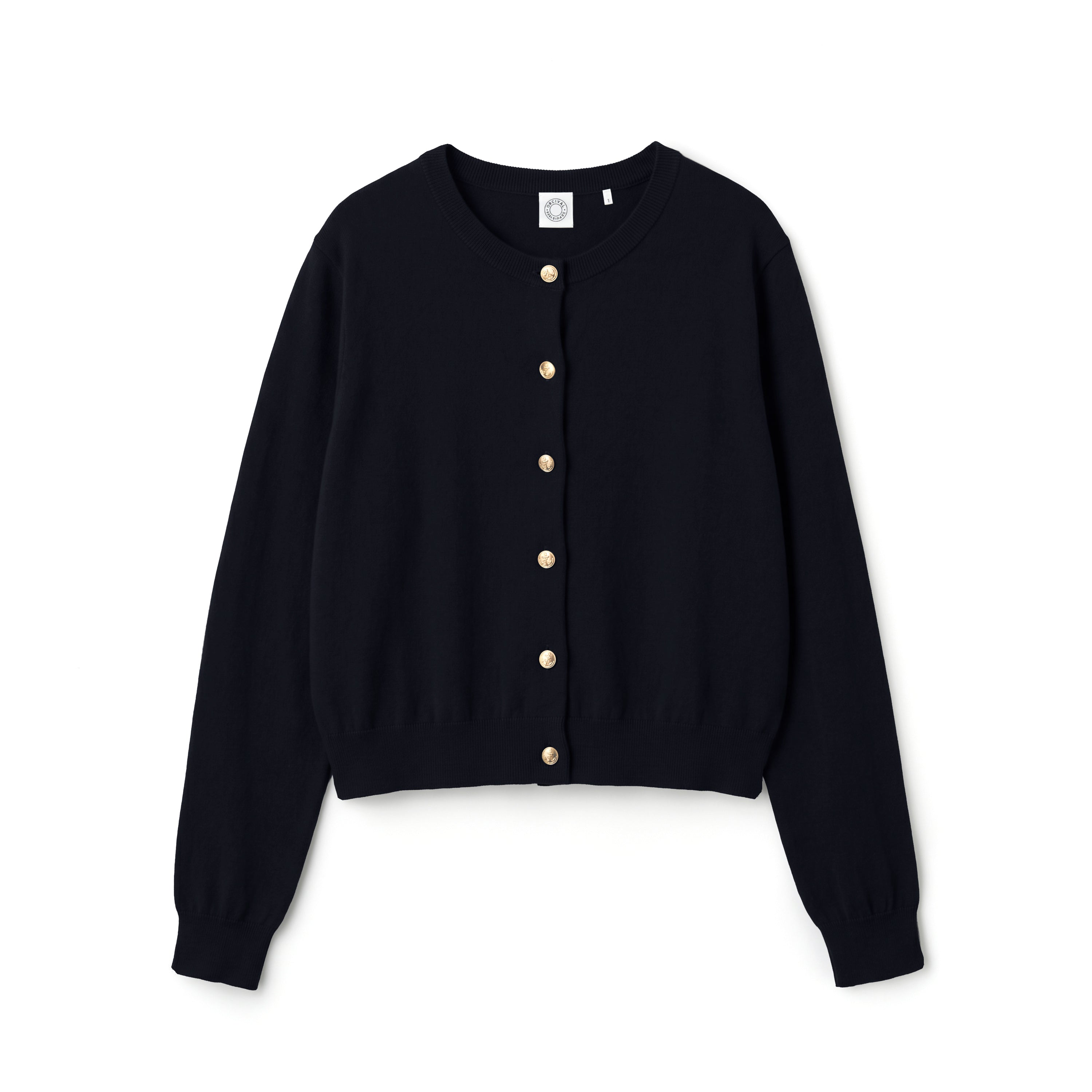 Women's High-gauge Cotton Jersey Cardigan
