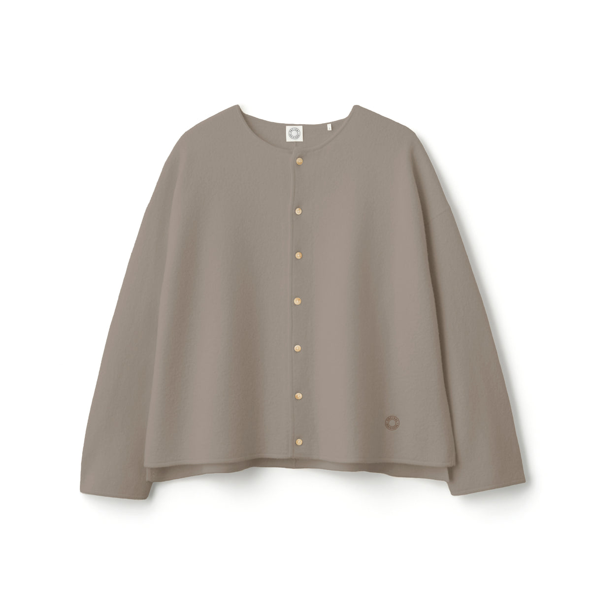 Women's Boiled Wool Jersey Cardigan