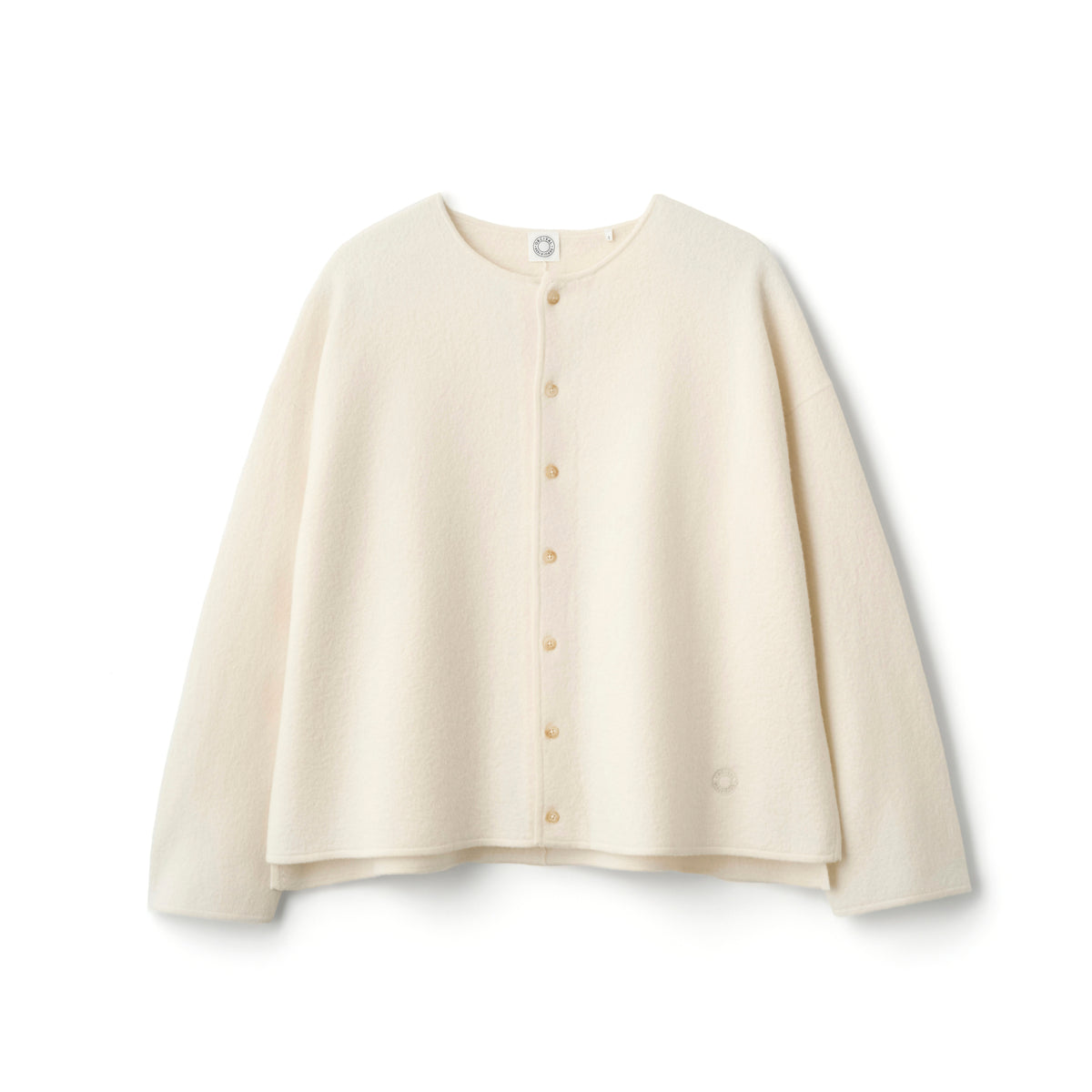 Women's Boiled Wool Jersey Cardigan