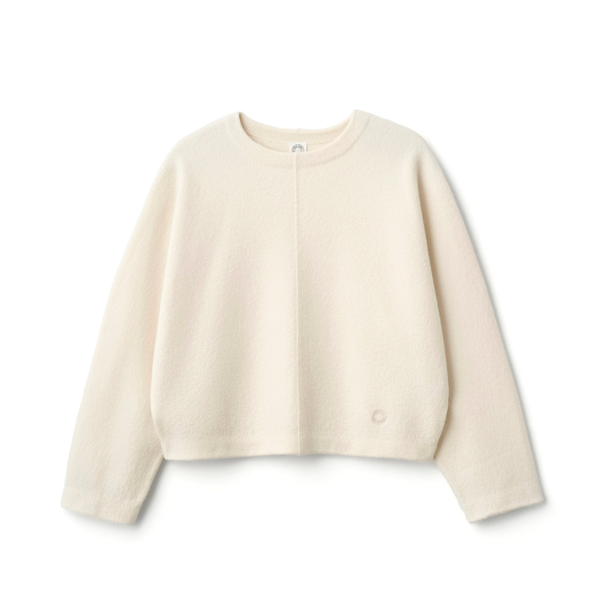 Women's Boiled Wool Jersey Dolman Sleeve Cocoon Pullover