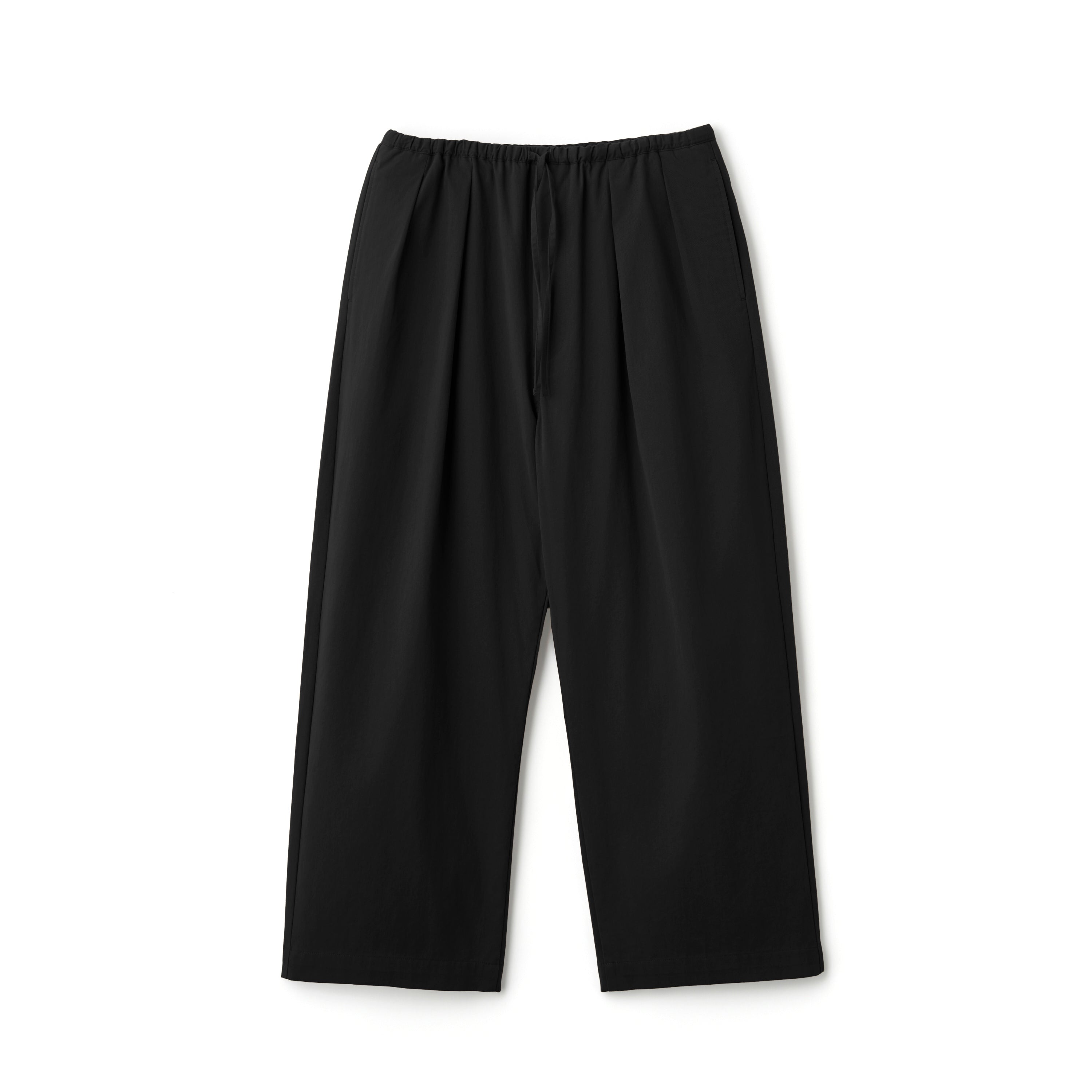 Cotton Nylon Twill Wide Easy Pants