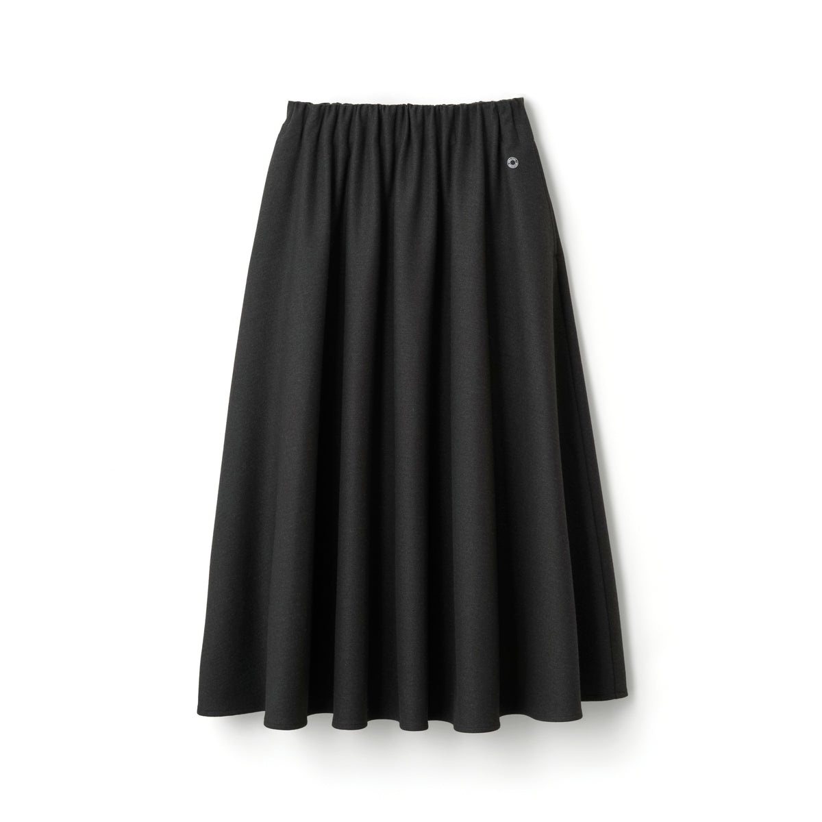 Women's Stretch Double Sided Brushed Twill Waist Gather Skirt