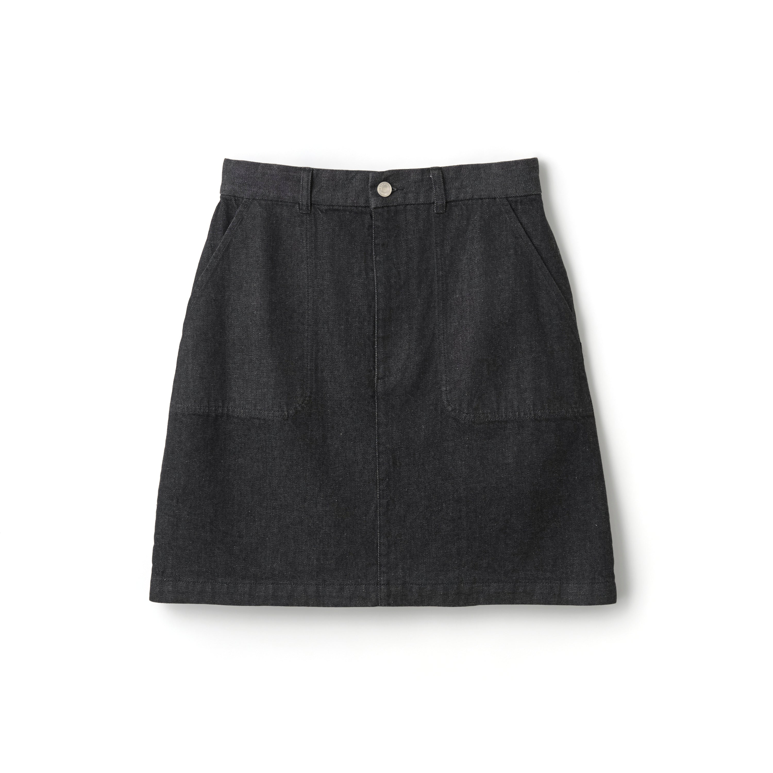 Women's Black Denim Mini Skirt