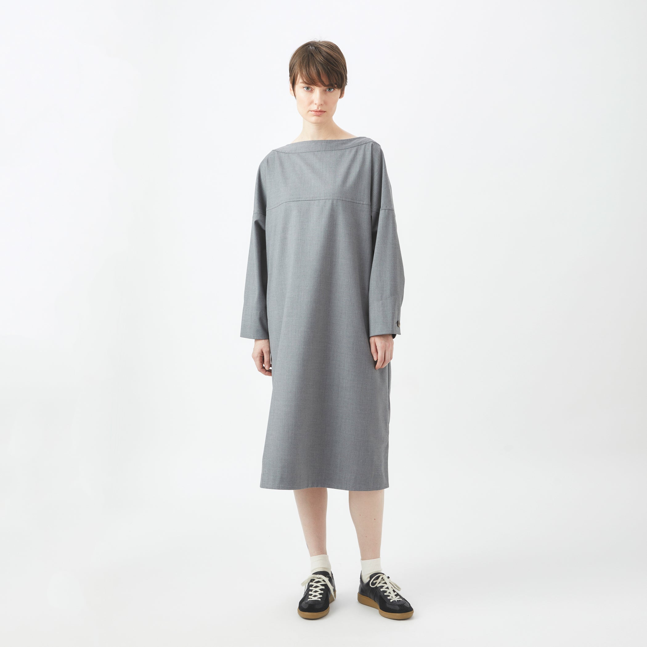 Women's Stretch Twill Round Yoke Dress