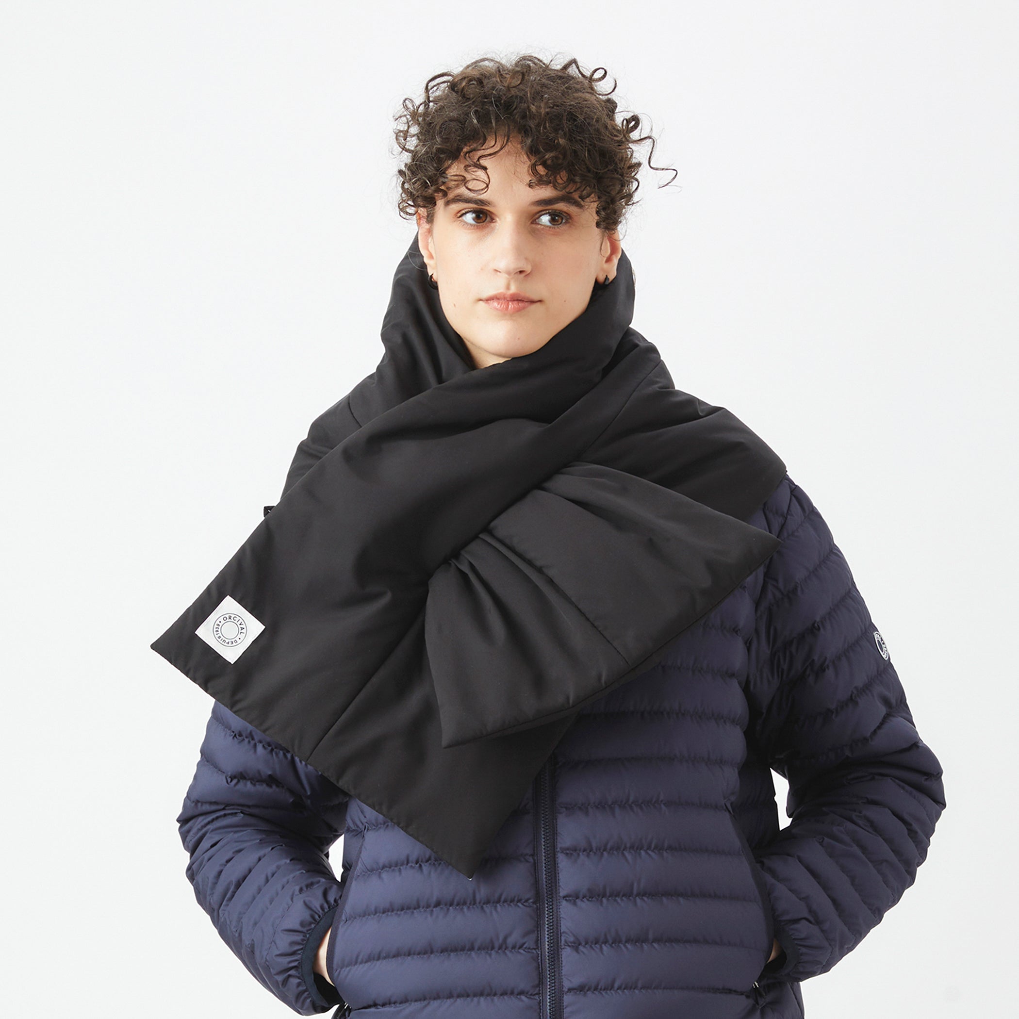 Brushed Taffeta Padded Scarf｜ORCIVAL