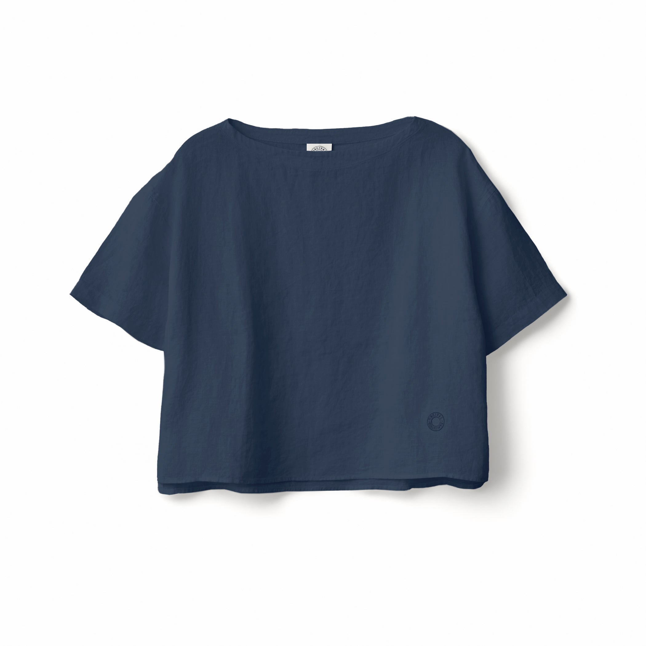 Women's Linen Boat Neck Pullover