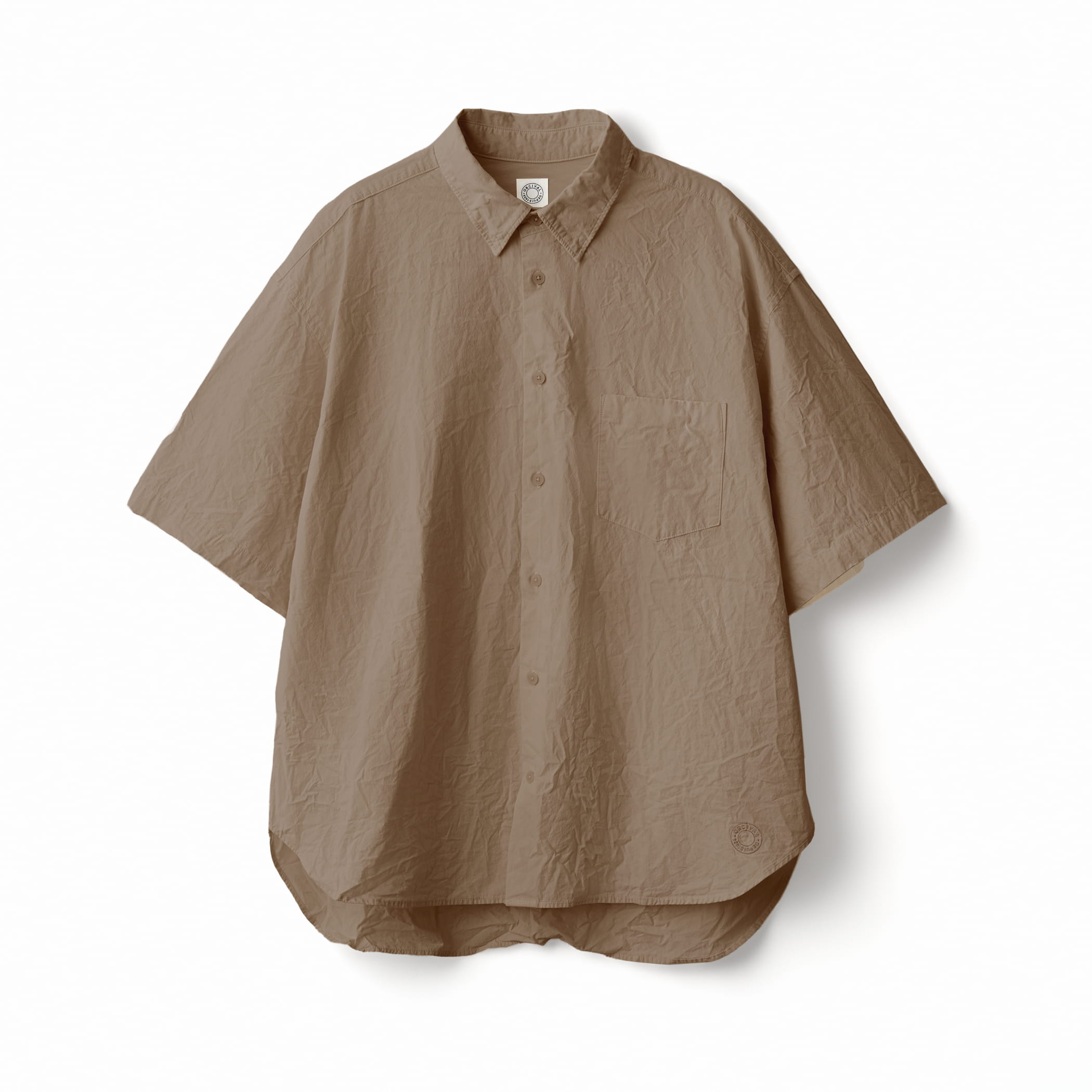 Men's Garment Dye Poplin Regular Collar Shirt