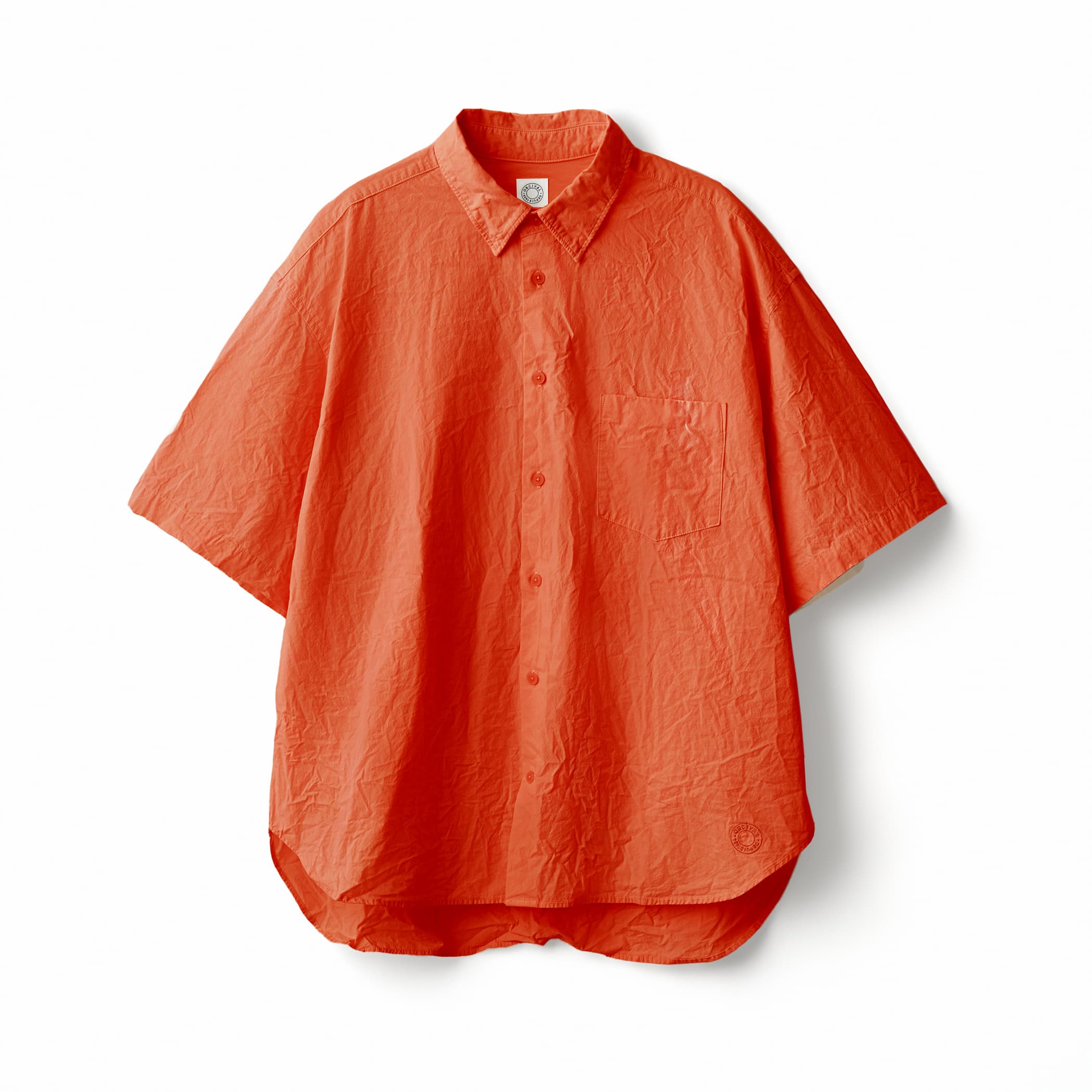 Men's Garment Dye Poplin Regular Collar Shirt