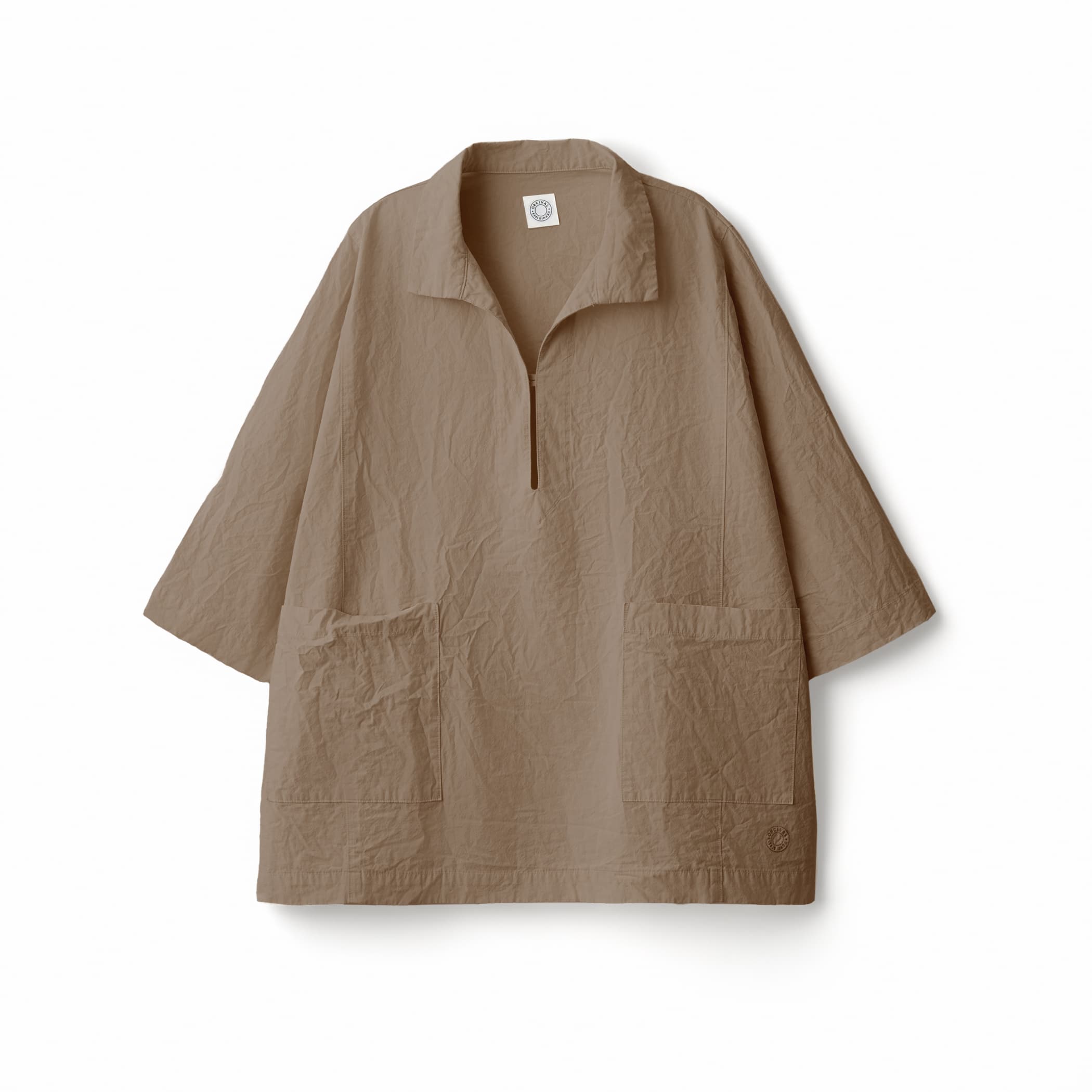 Women's Garment Dye Poplin Skipper Short Sleeve Shirt