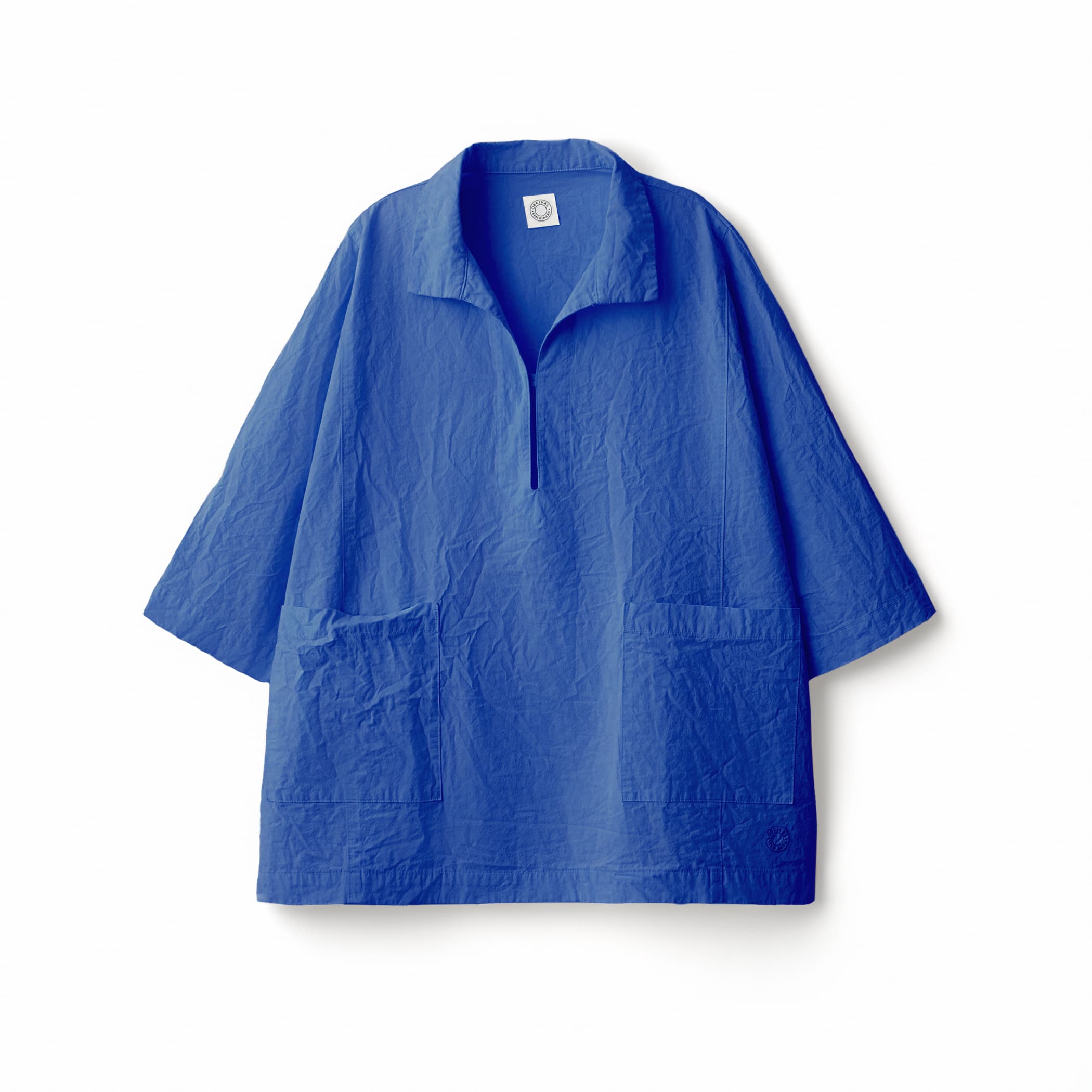 Women's Garment Dye Poplin Skipper Short Sleeve Shirt