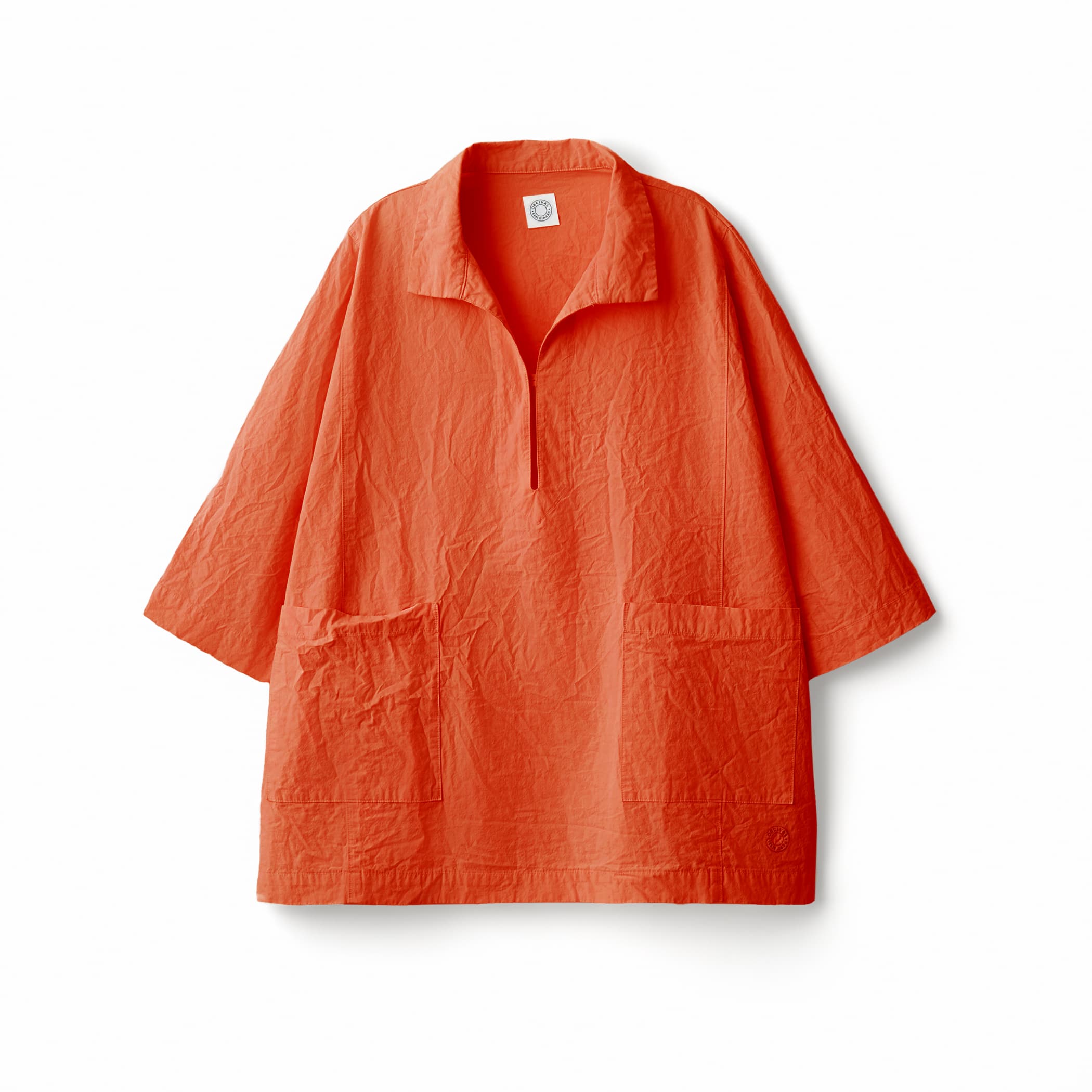 Women's Garment Dye Poplin Skipper Short Sleeve Shirt