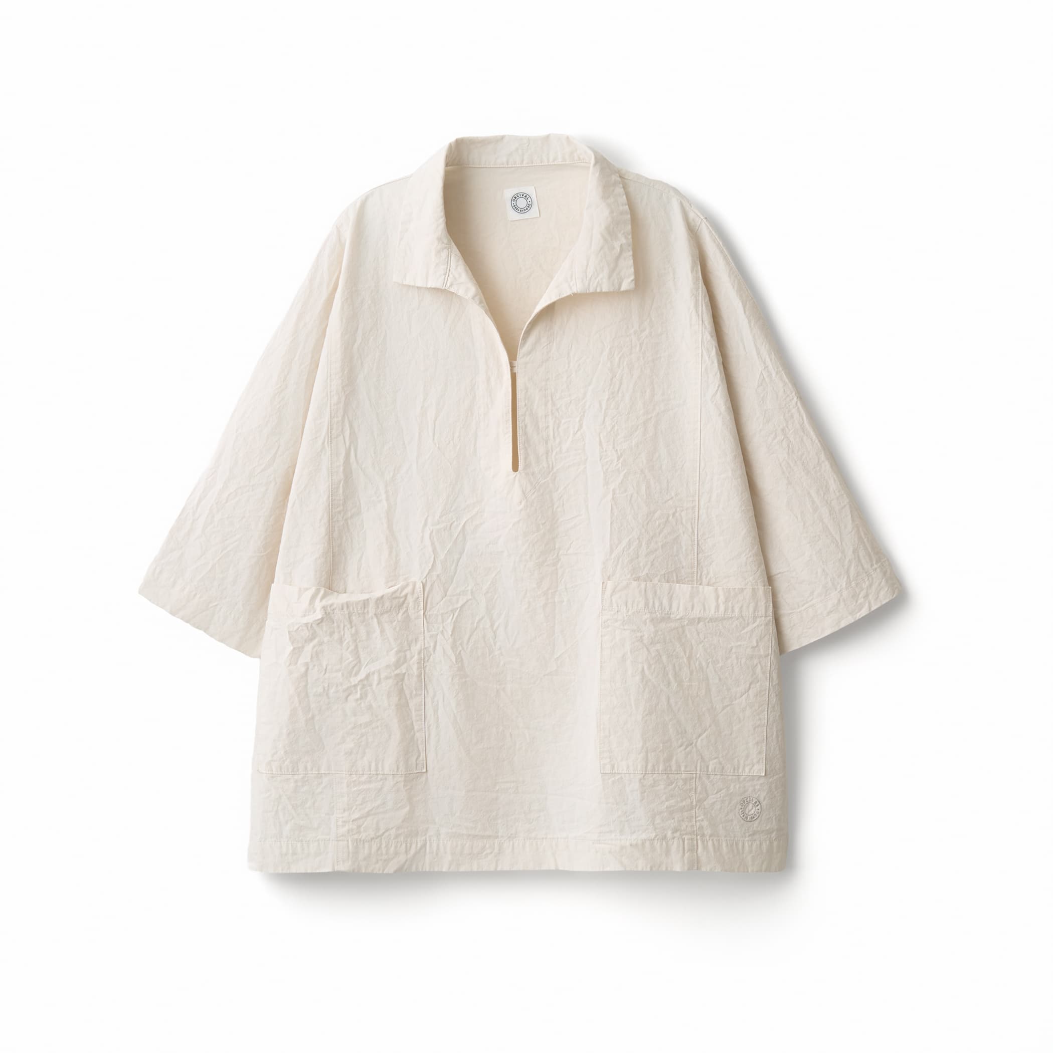 Women's Garment Dye Poplin Skipper Short Sleeve Shirt