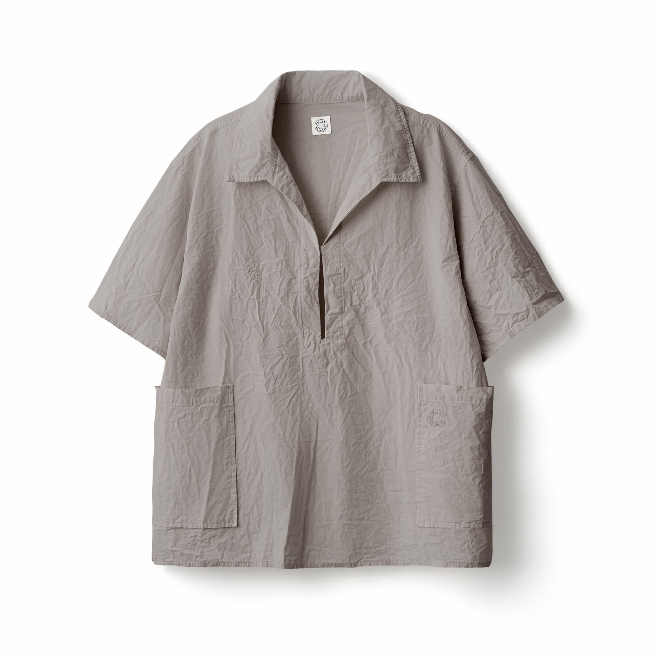 Men's Garment Dye Poplin Skipper Short Sleeve Shirt