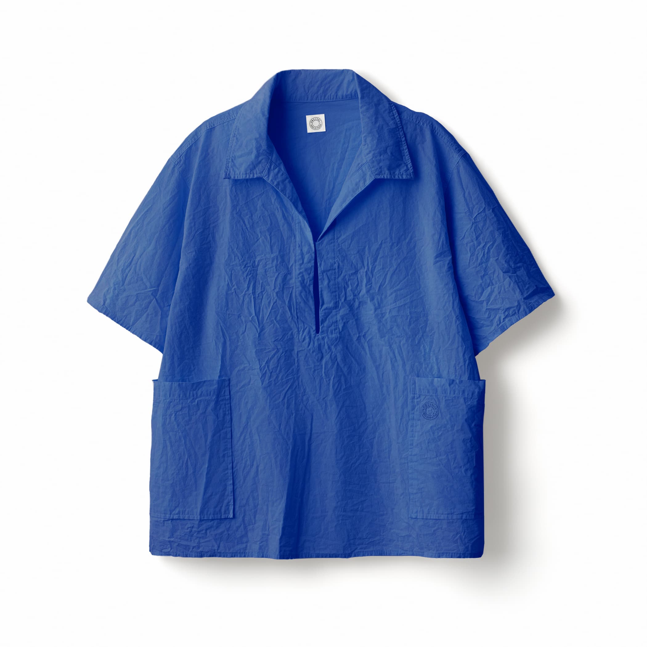 Men's Garment Dye Poplin Skipper Short Sleeve Shirt