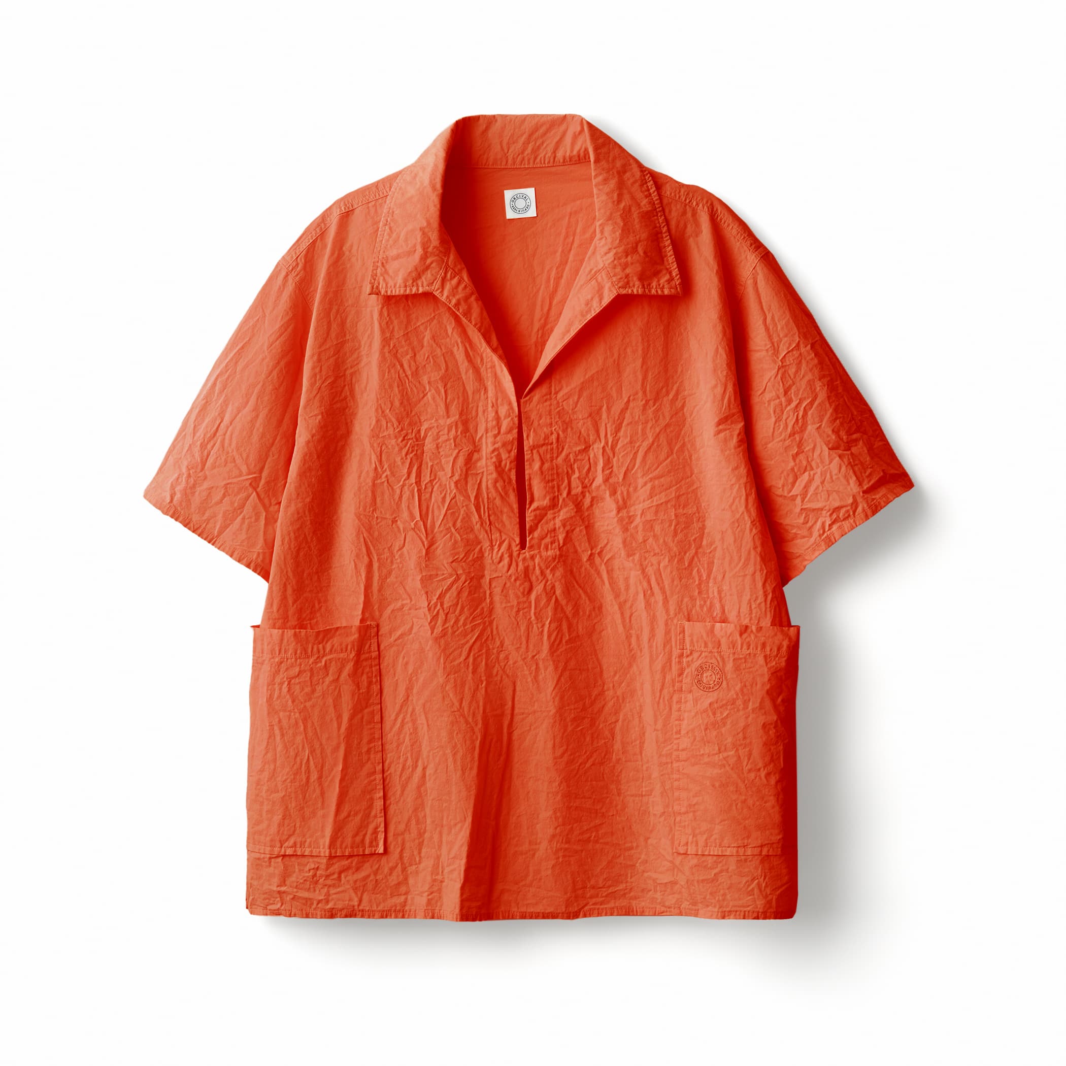 Men's Garment Dye Poplin Skipper Short Sleeve Shirt