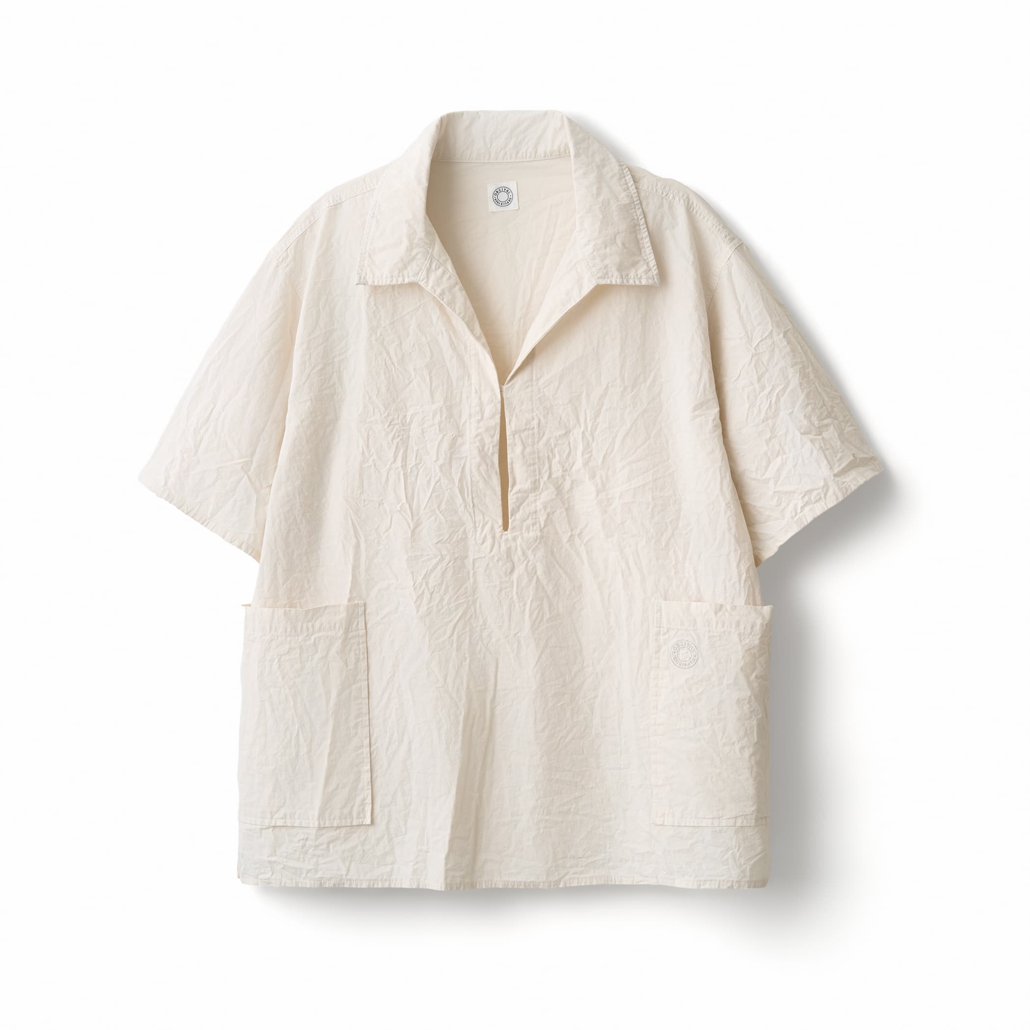 Men's Garment Dye Poplin Skipper Short Sleeve Shirt