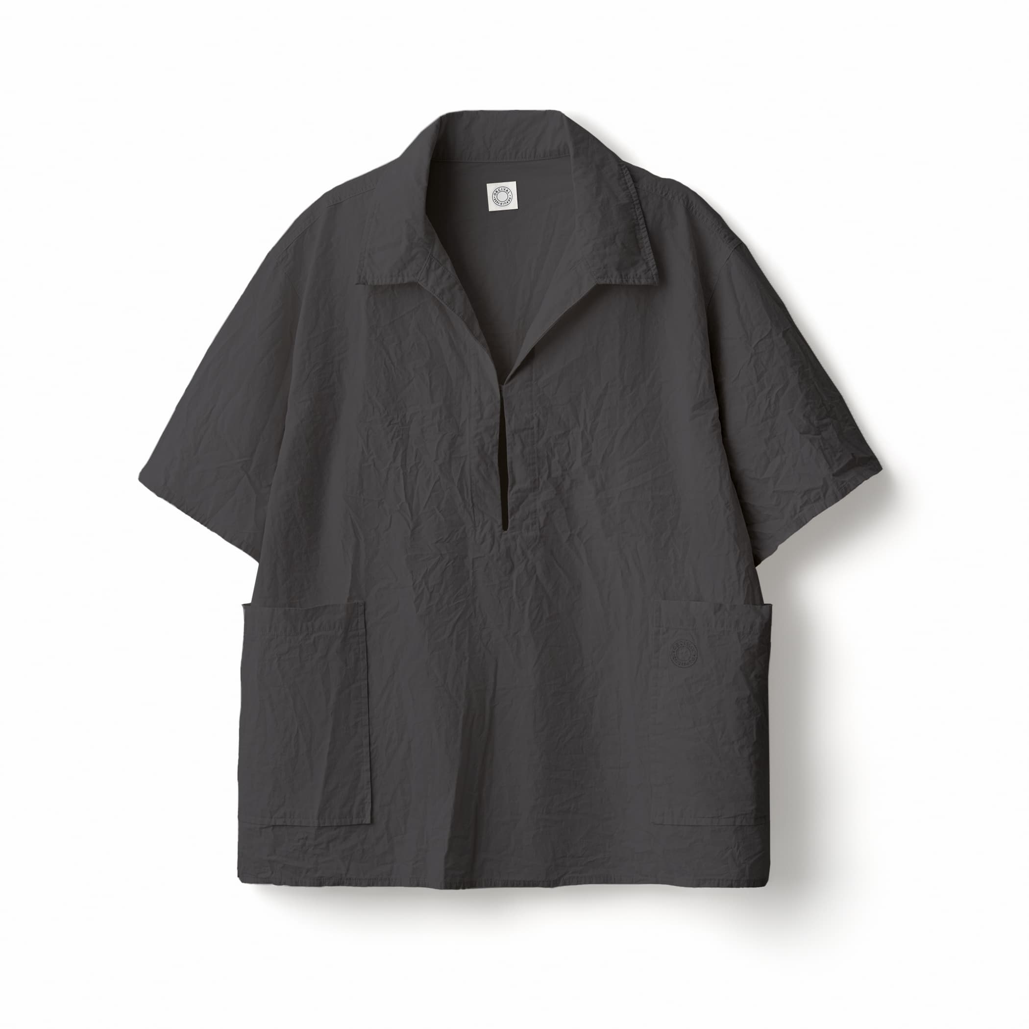 Men's Garment Dye Poplin Skipper Short Sleeve Shirt
