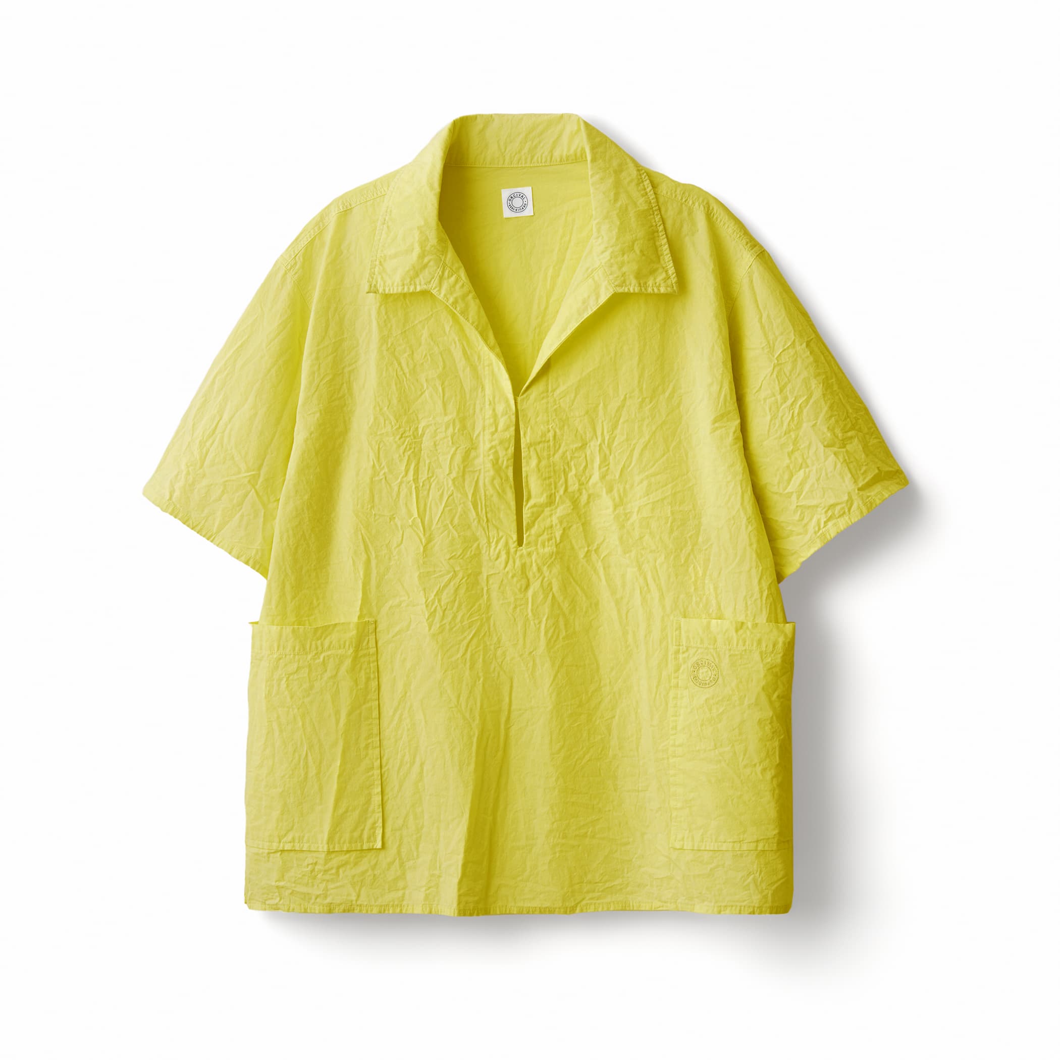 Men's Garment Dye Poplin Skipper Short Sleeve Shirt