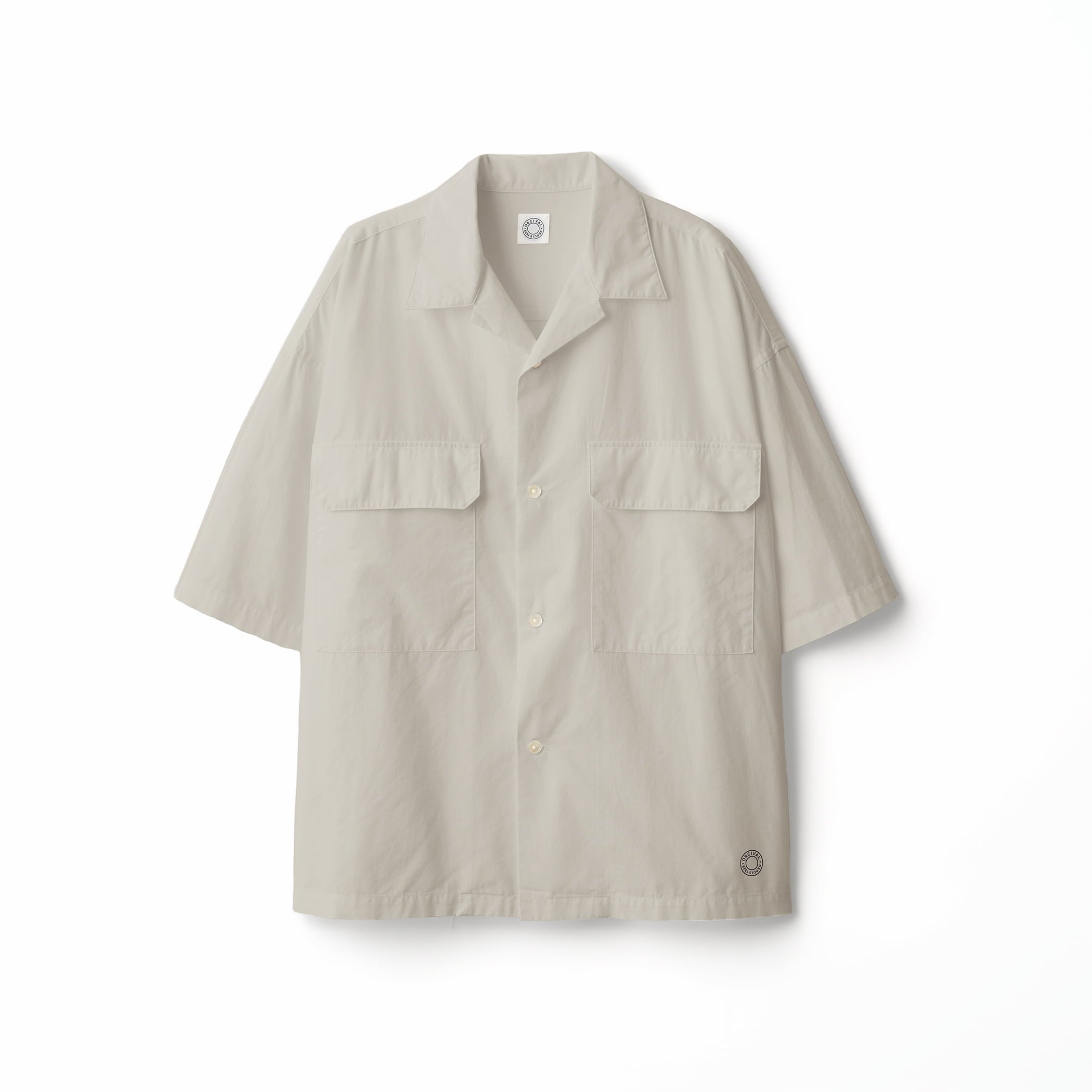 Men's Cotton Linen Open Collar Short Sleeve Shirt