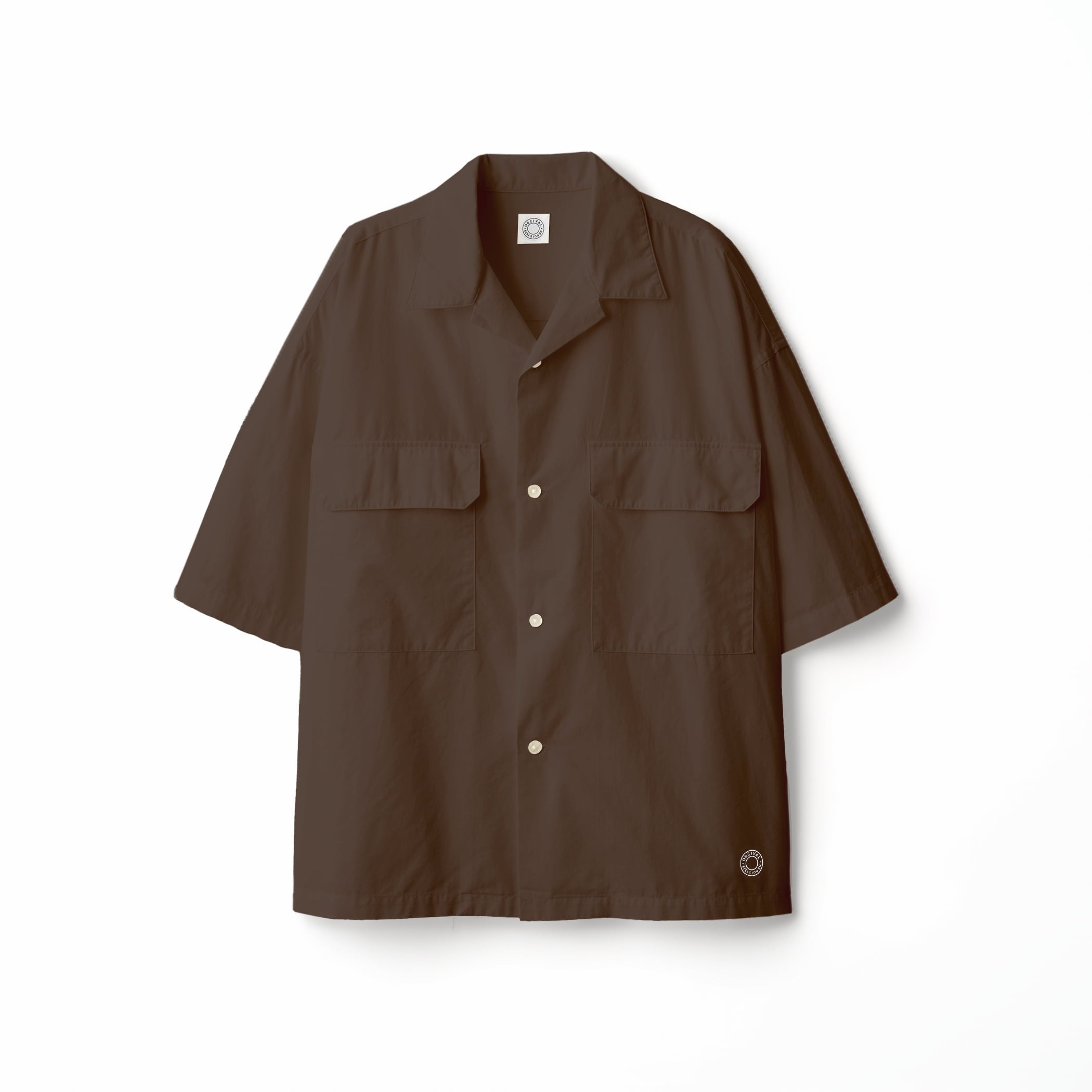 Men's Cotton Linen Open Collar Short Sleeve Shirt