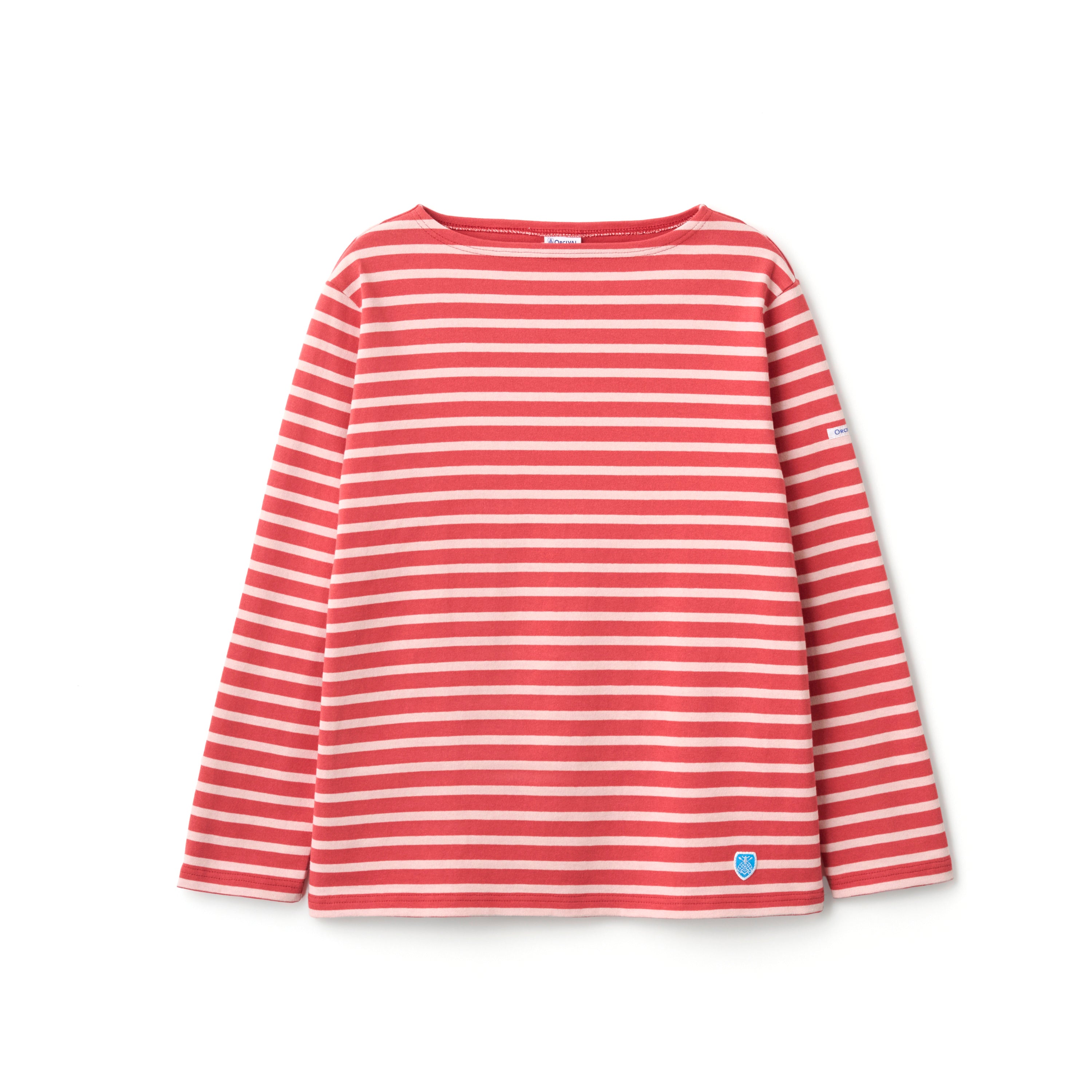 Cotton Lourd Boat Neck Basque Shirt Border