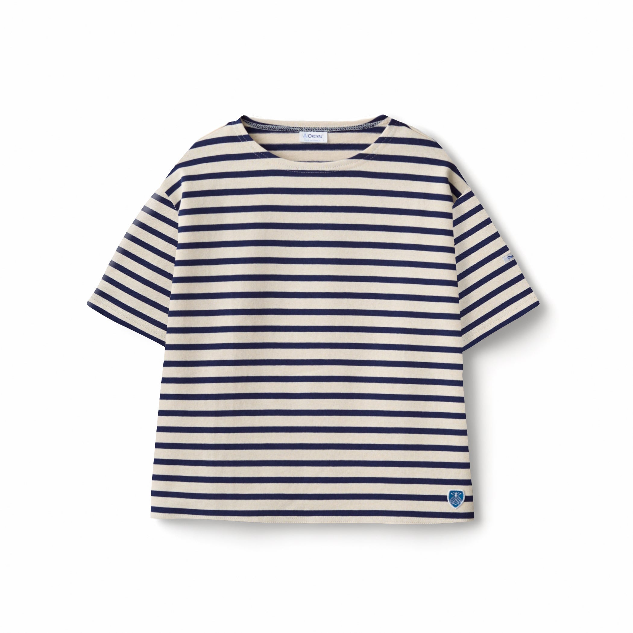 Women's Cotton Lourd Crew Neck Basque Shirt｜ORCIVAL