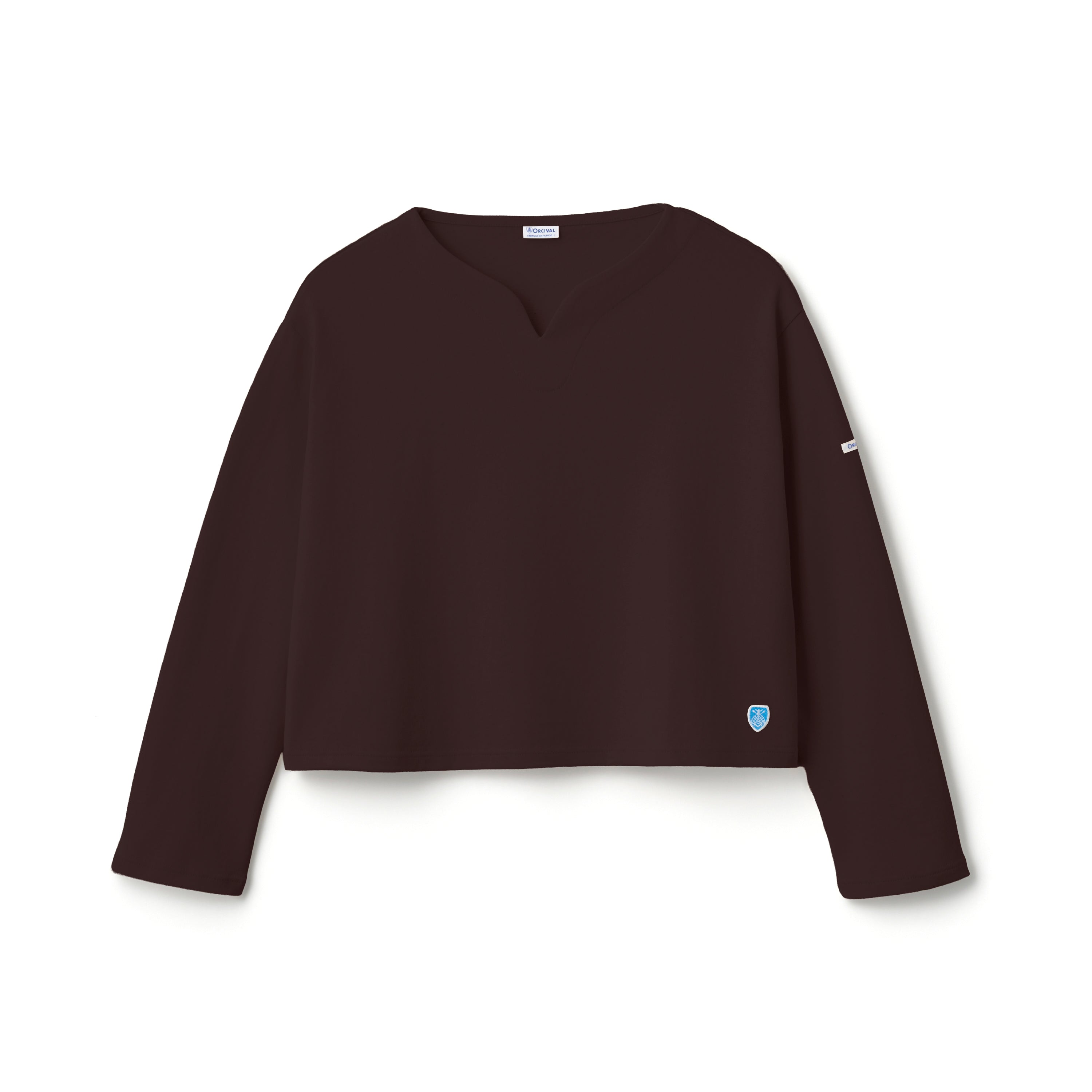 Women's Cotton Lourd Skipper Neck Wide Shirt  Solid
