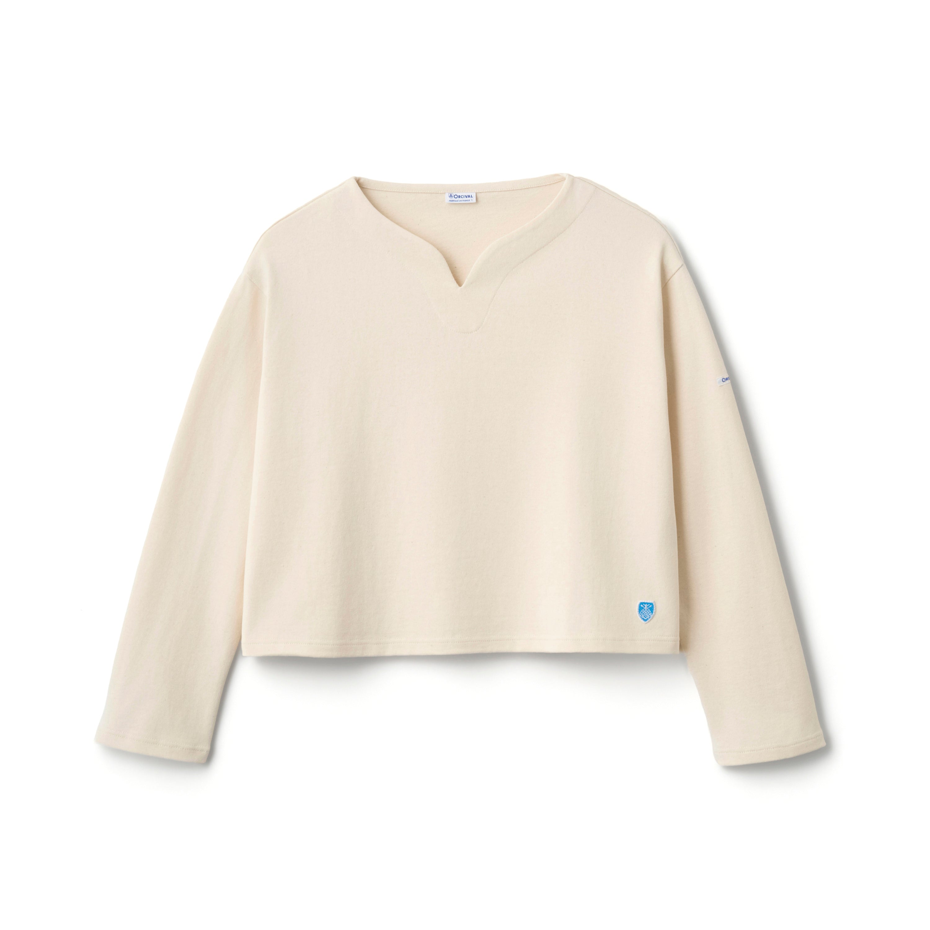 Women's Cotton Lourd Skipper Neck Wide Shirt  Solid