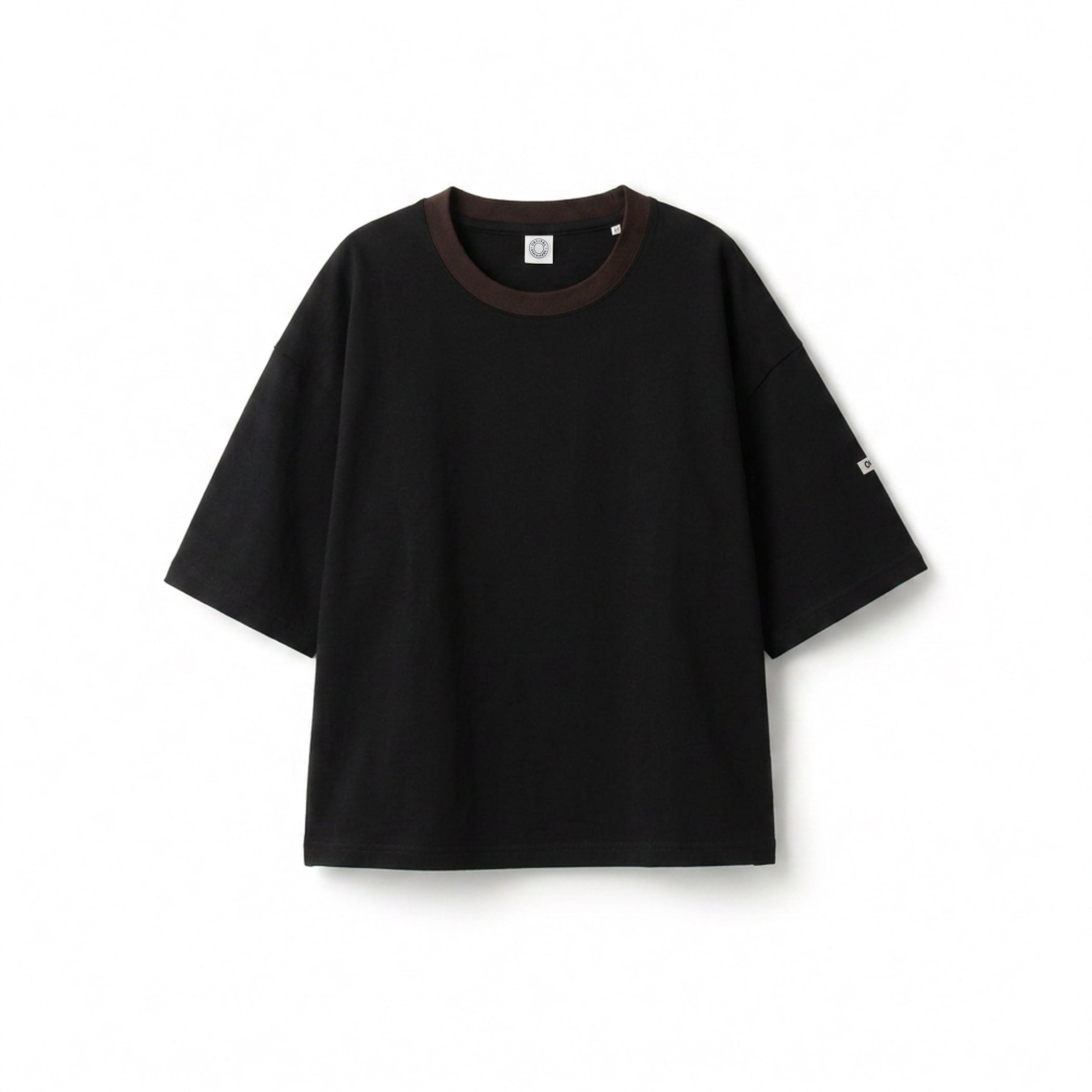 Women's Mercerized Jersey Wide Crew Neck Pullover