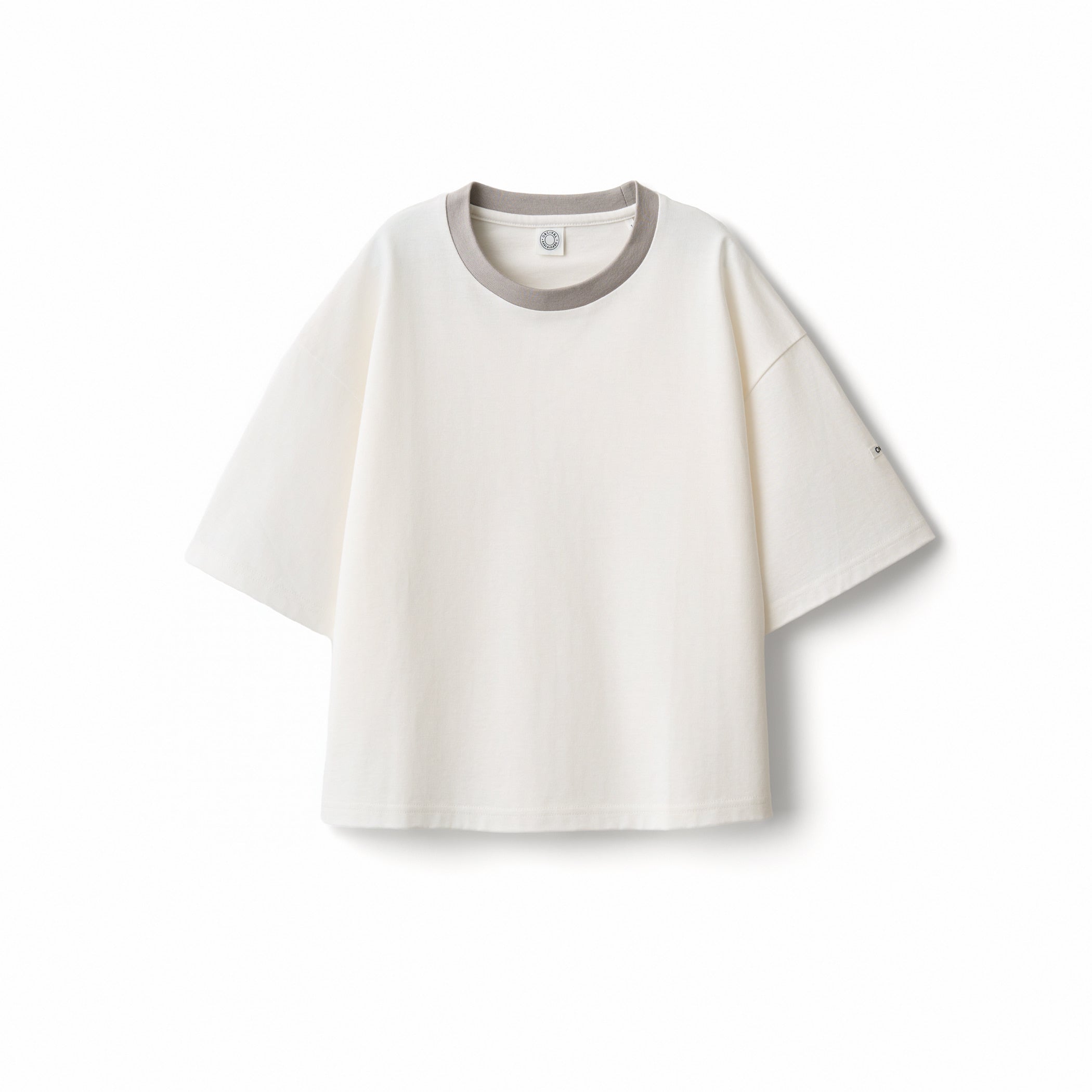 Women's Mercerized Jersey Wide Crew Neck Pullover