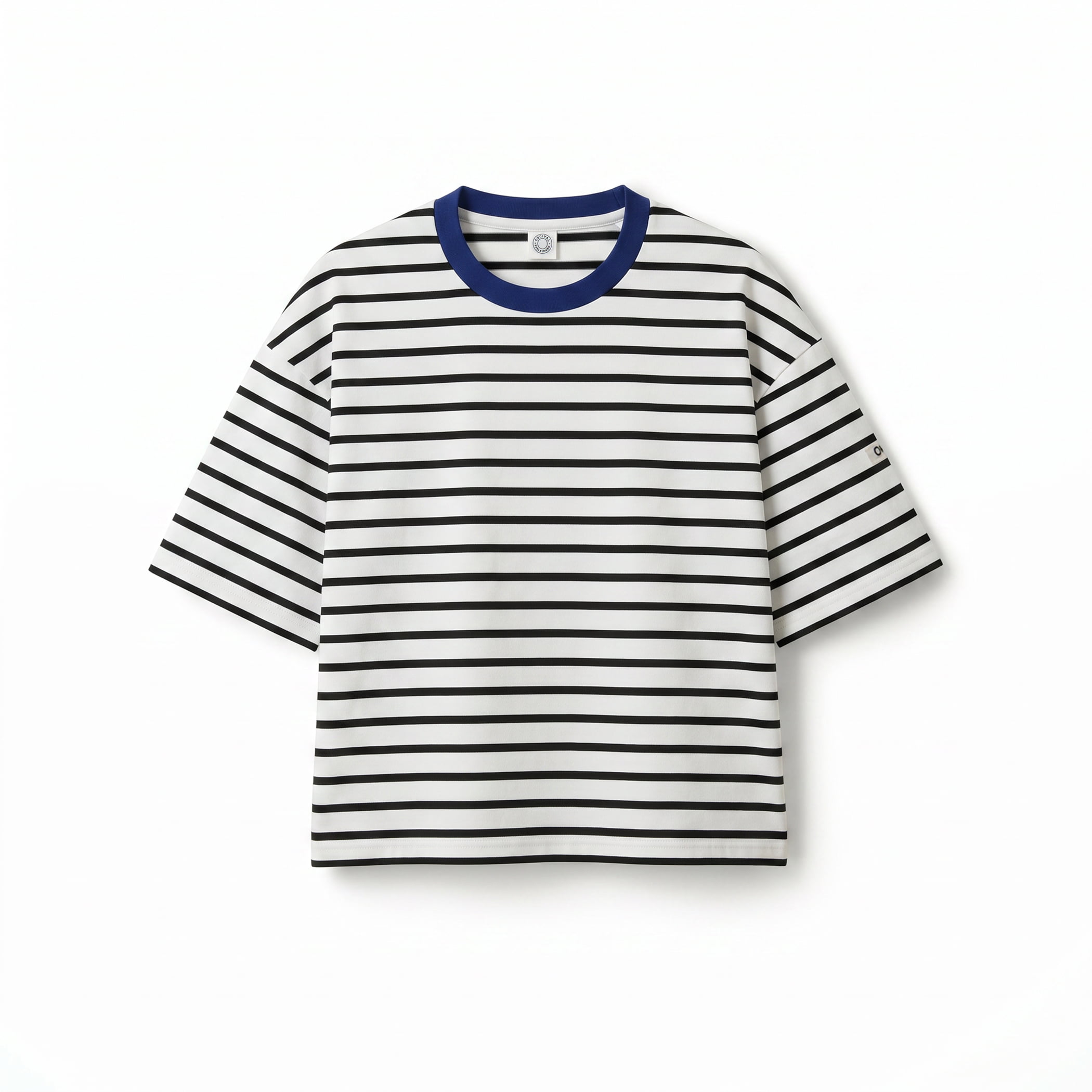Women's Mercerized Jersey Wide Crew Neck Pullover
