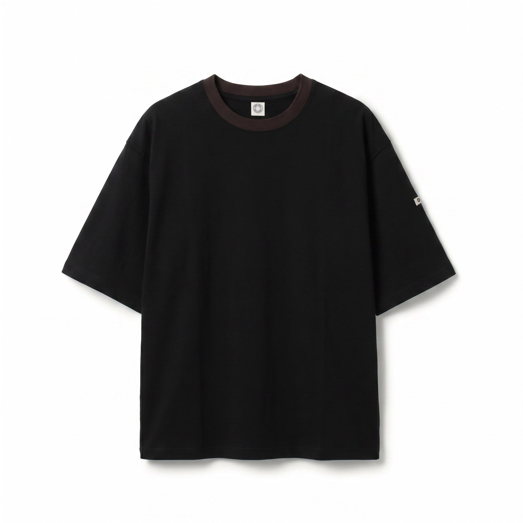Men's Mercerized Jersey Wide Crew Neck Pullover