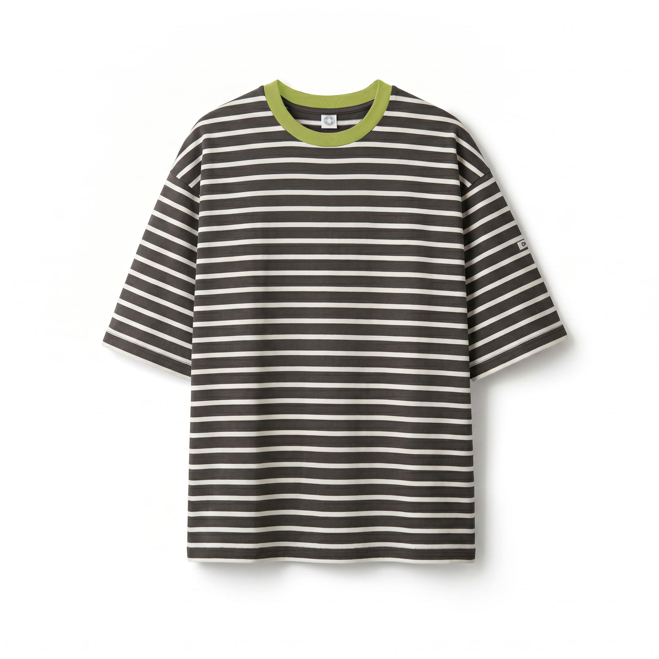 Men's Mercerized Jersey Wide Crew Neck Pullover