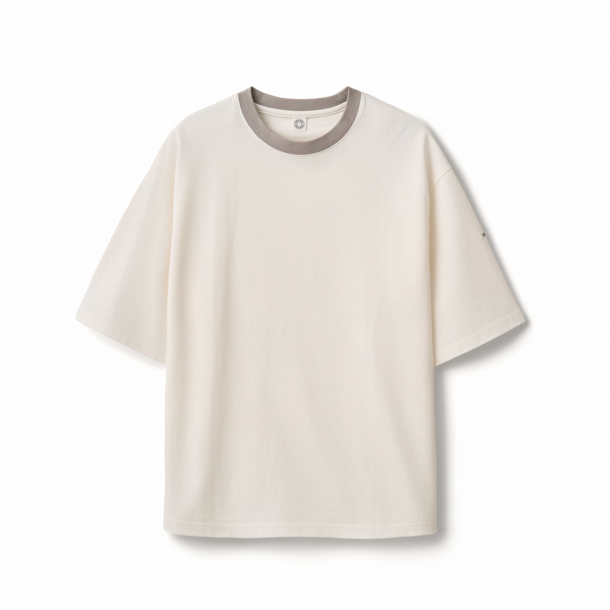 Men's Mercerized Jersey Wide Crew Neck Pullover
