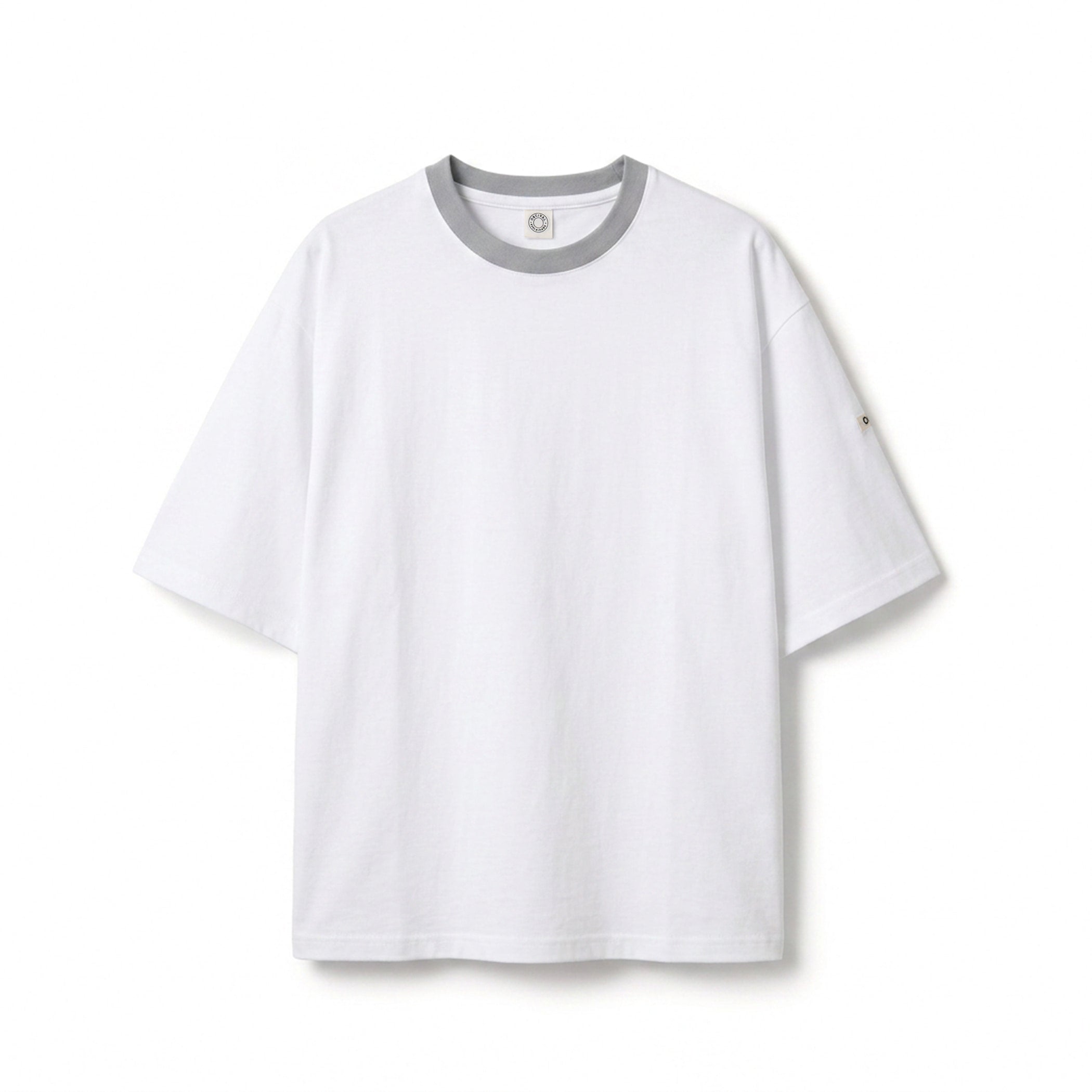 Men's Mercerized Jersey Wide Crew Neck Pullover