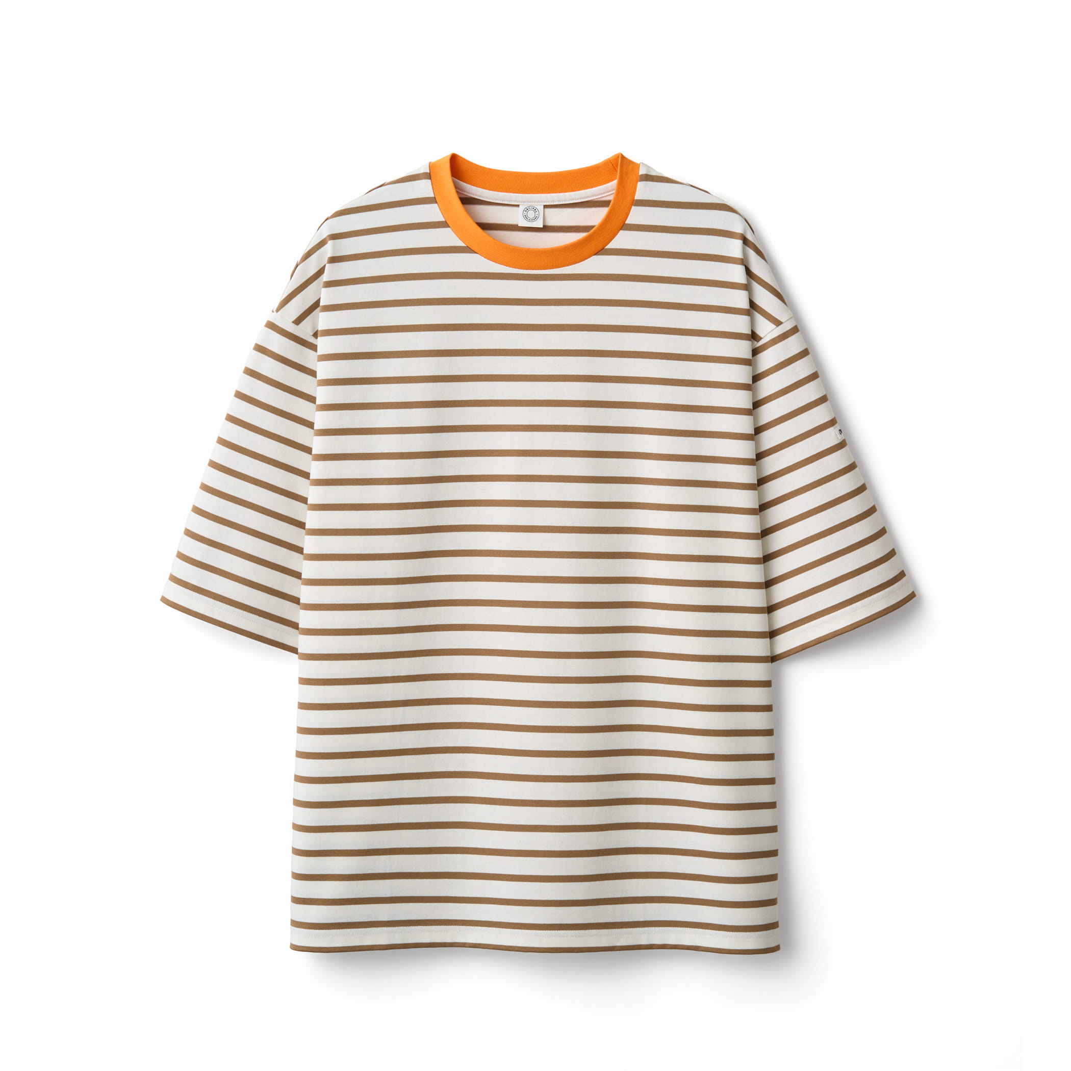 Men's Mercerized Jersey Wide Crew Neck Pullover