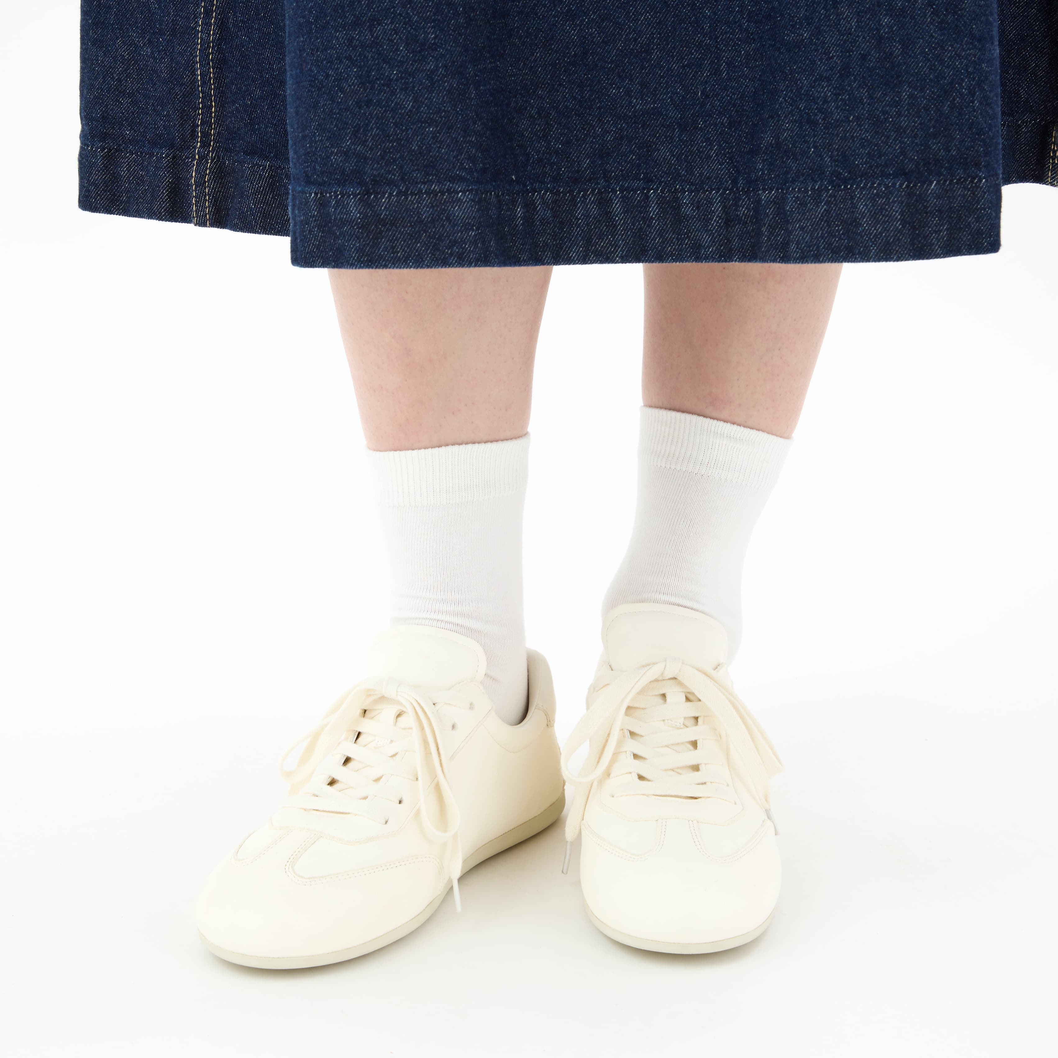 ＜Exclusive＞Women's Leather Sneakers White