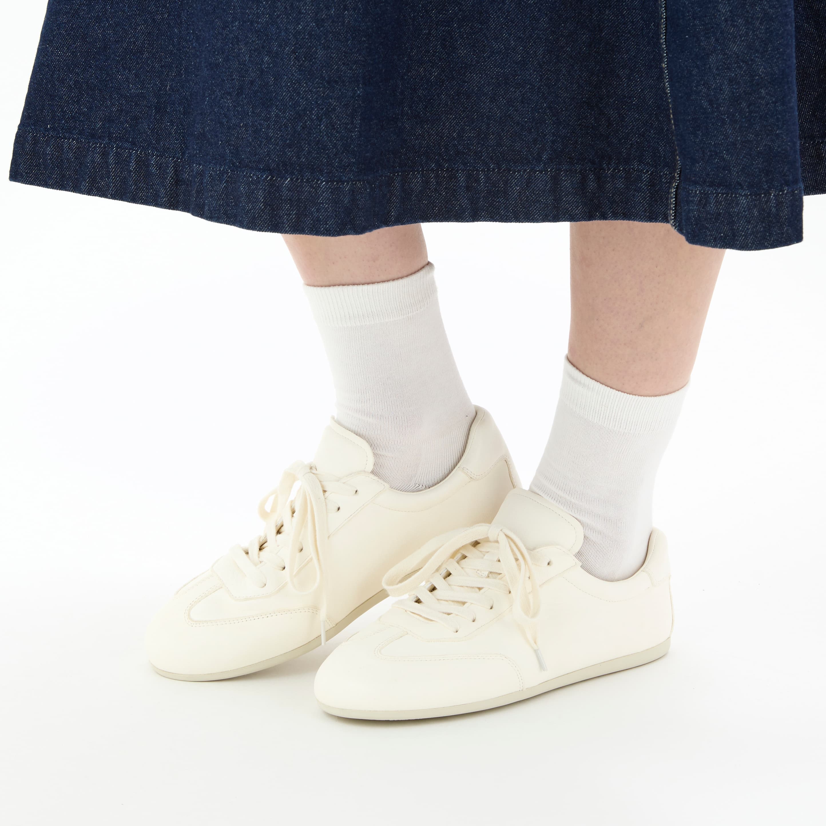 ＜Exclusive＞Women's Leather Sneakers White
