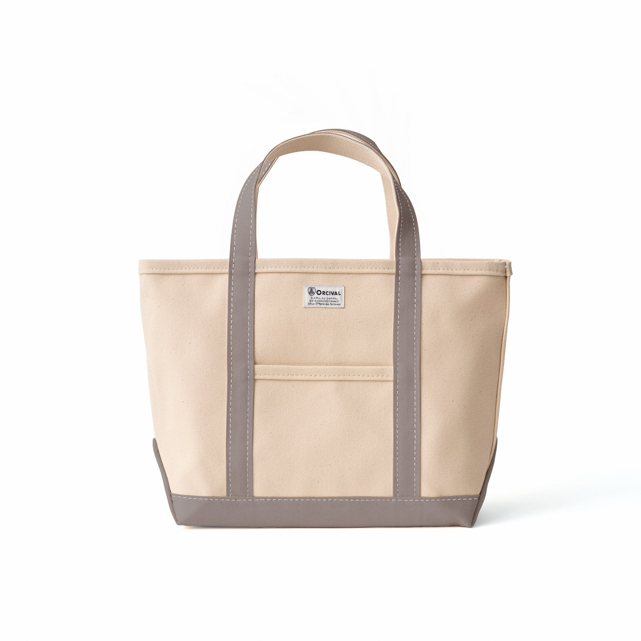 ORCIVAL アイボリー グレー トートバッグ Tote Bag Medium｜ORCIVAL