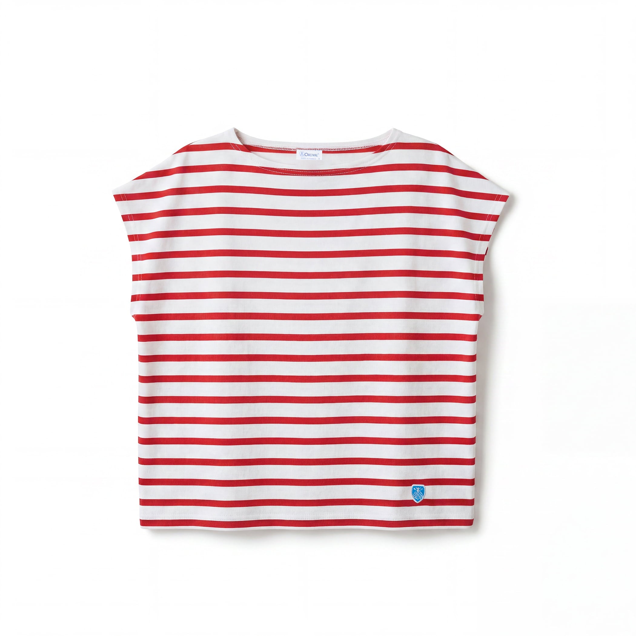 Women's Cotton Leger Boat Neck French Sleeve T-shirt