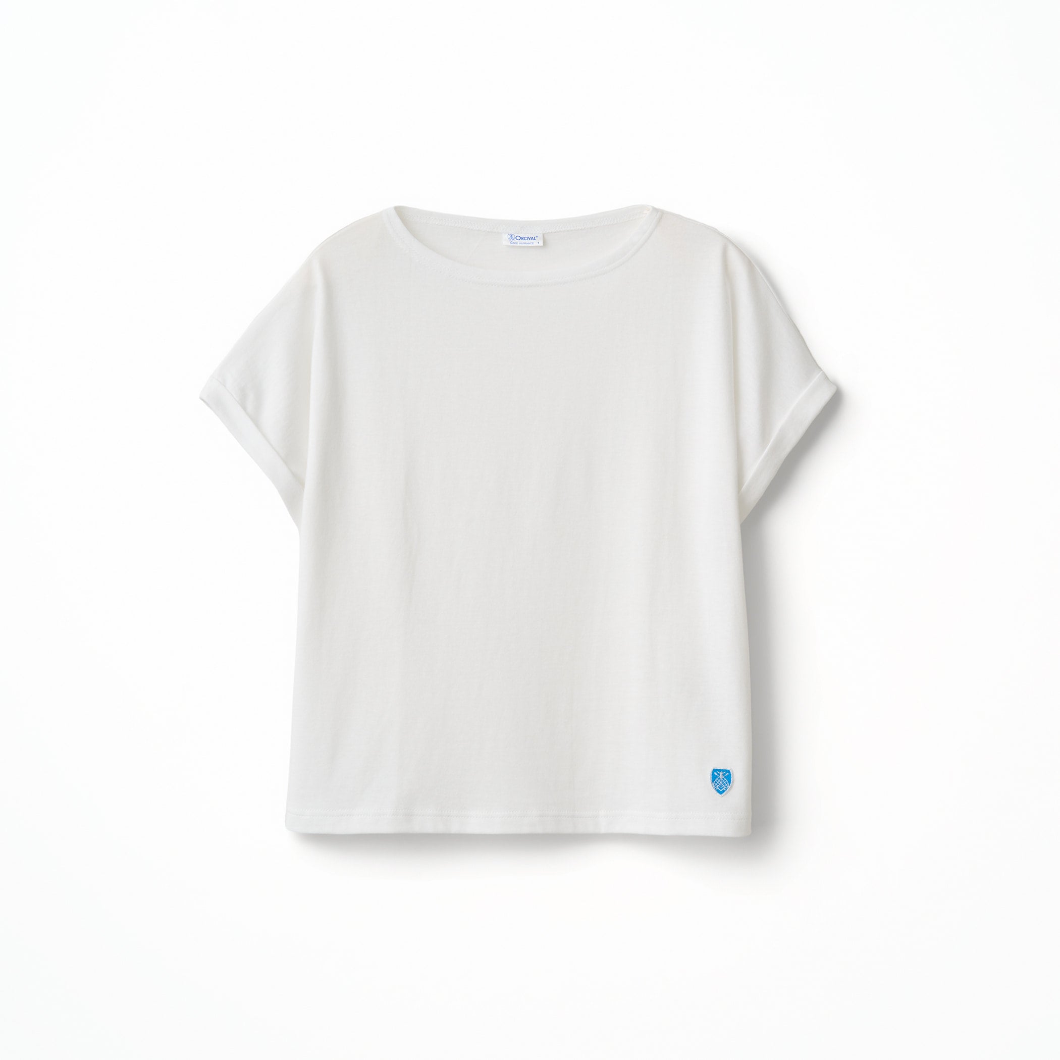 Women's Cotton Leger Boat Neck Half Sleeve T-shirt