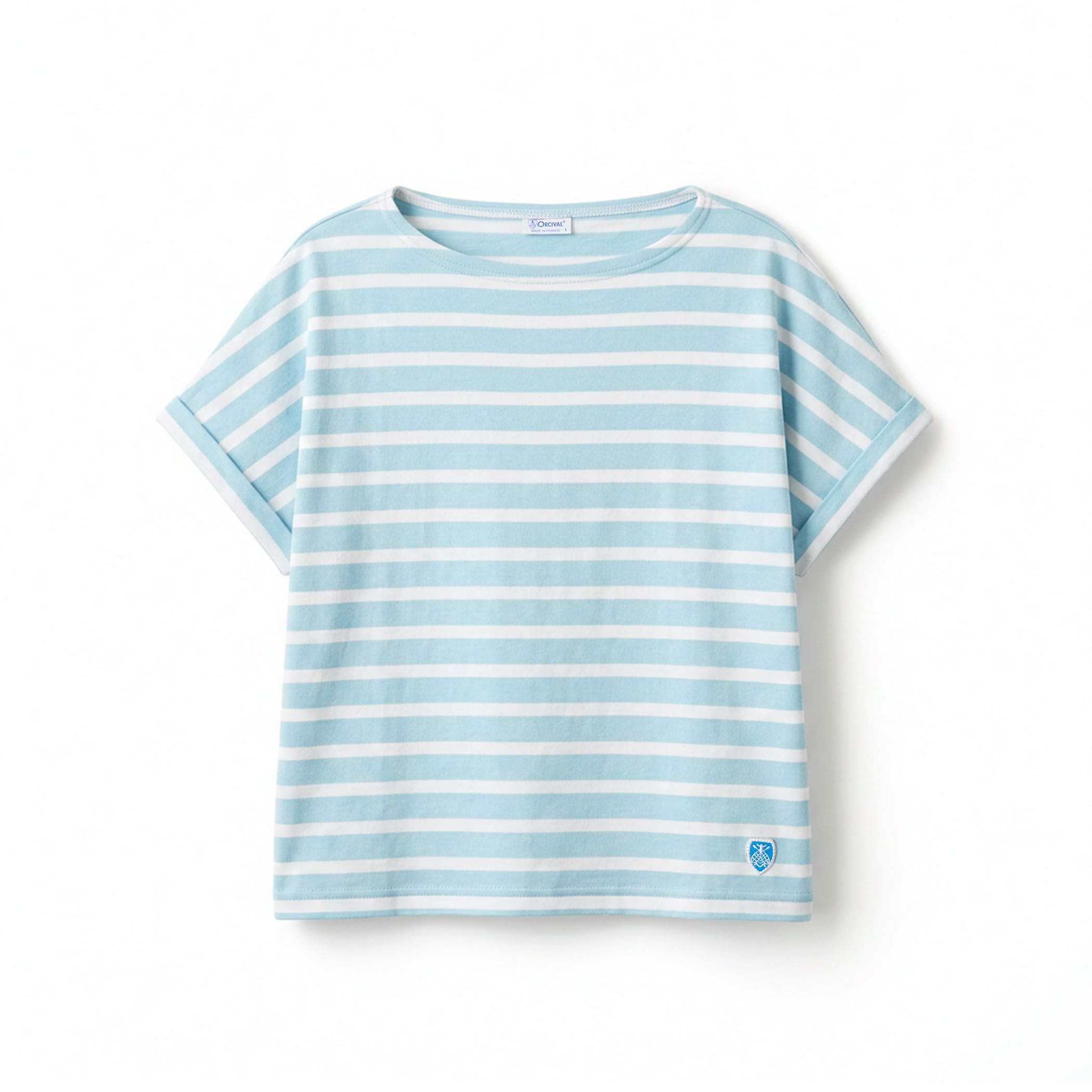 Women's Cotton Leger Boat Neck Half Sleeve T-shirt
