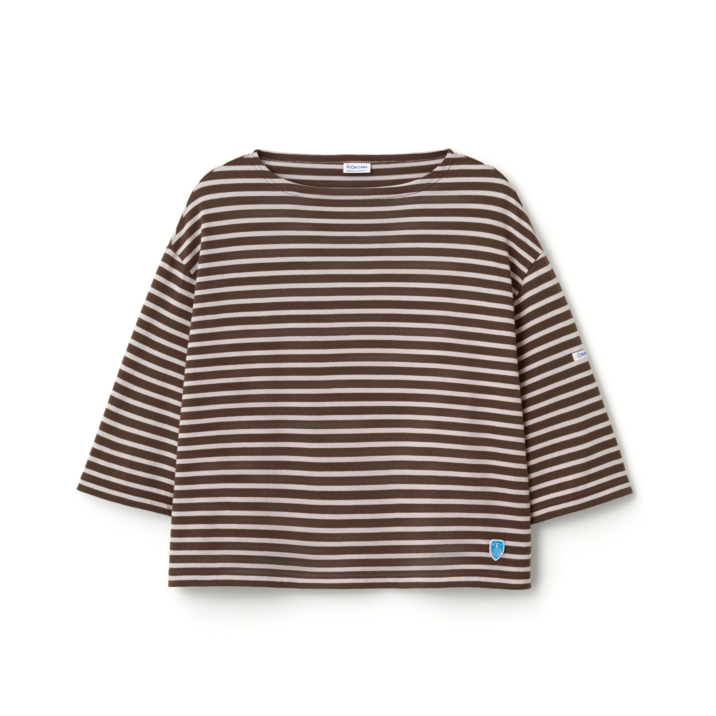 Women's Cotton Leger Boat Neck Half Sleeve Shirt