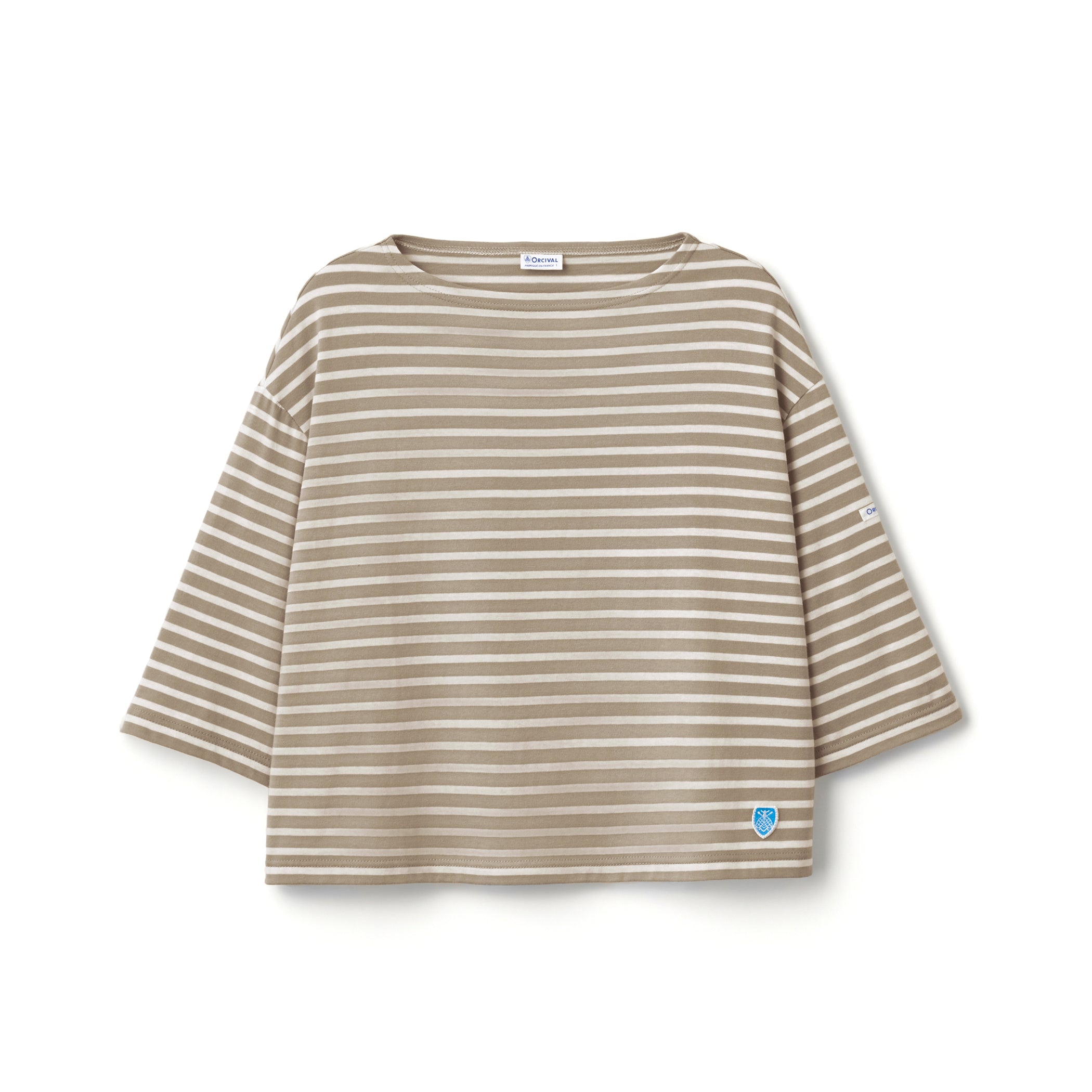 Women's Cotton Leger Boat Neck Half Sleeve Shirt