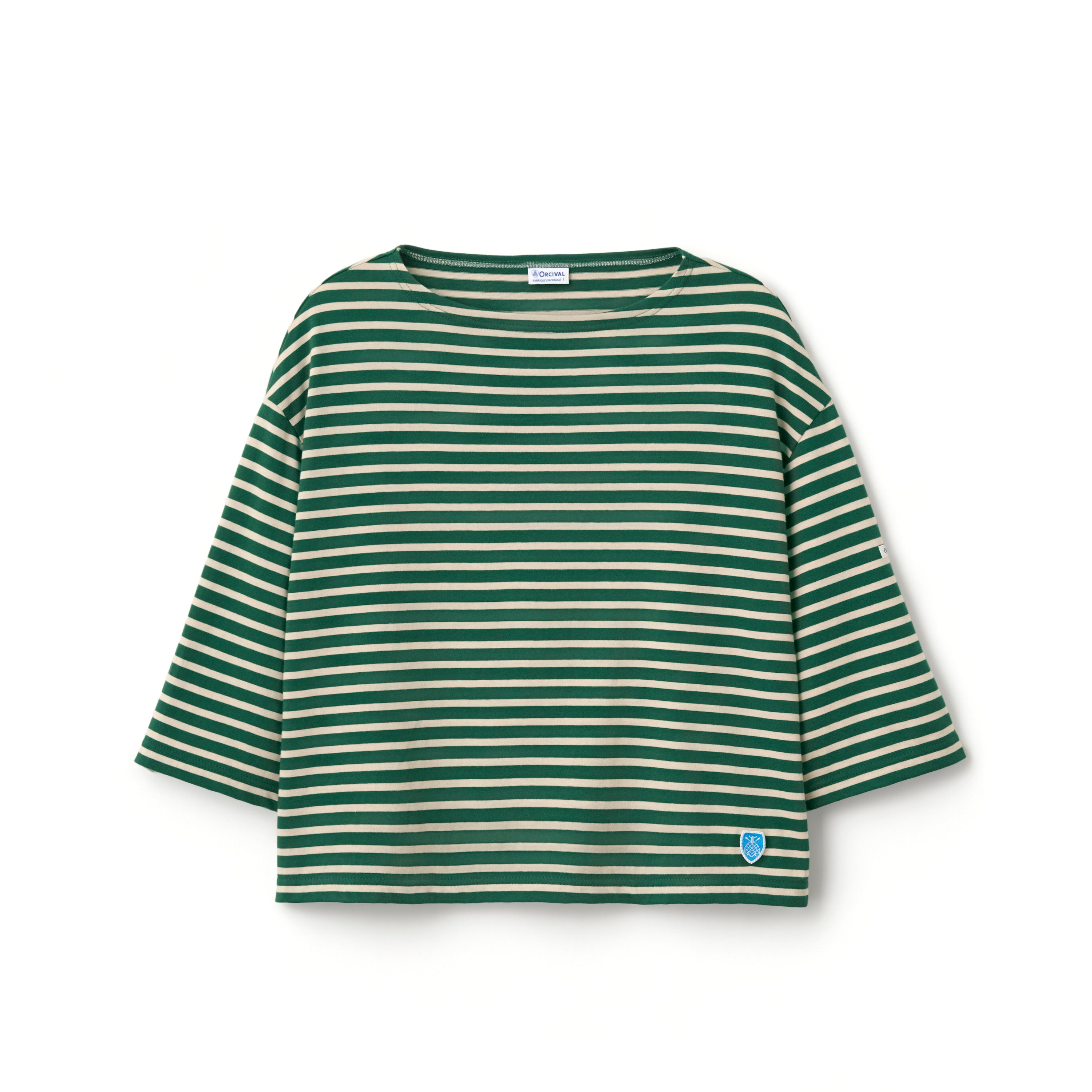 Women's Cotton Leger Boat Neck Half Sleeve Shirt
