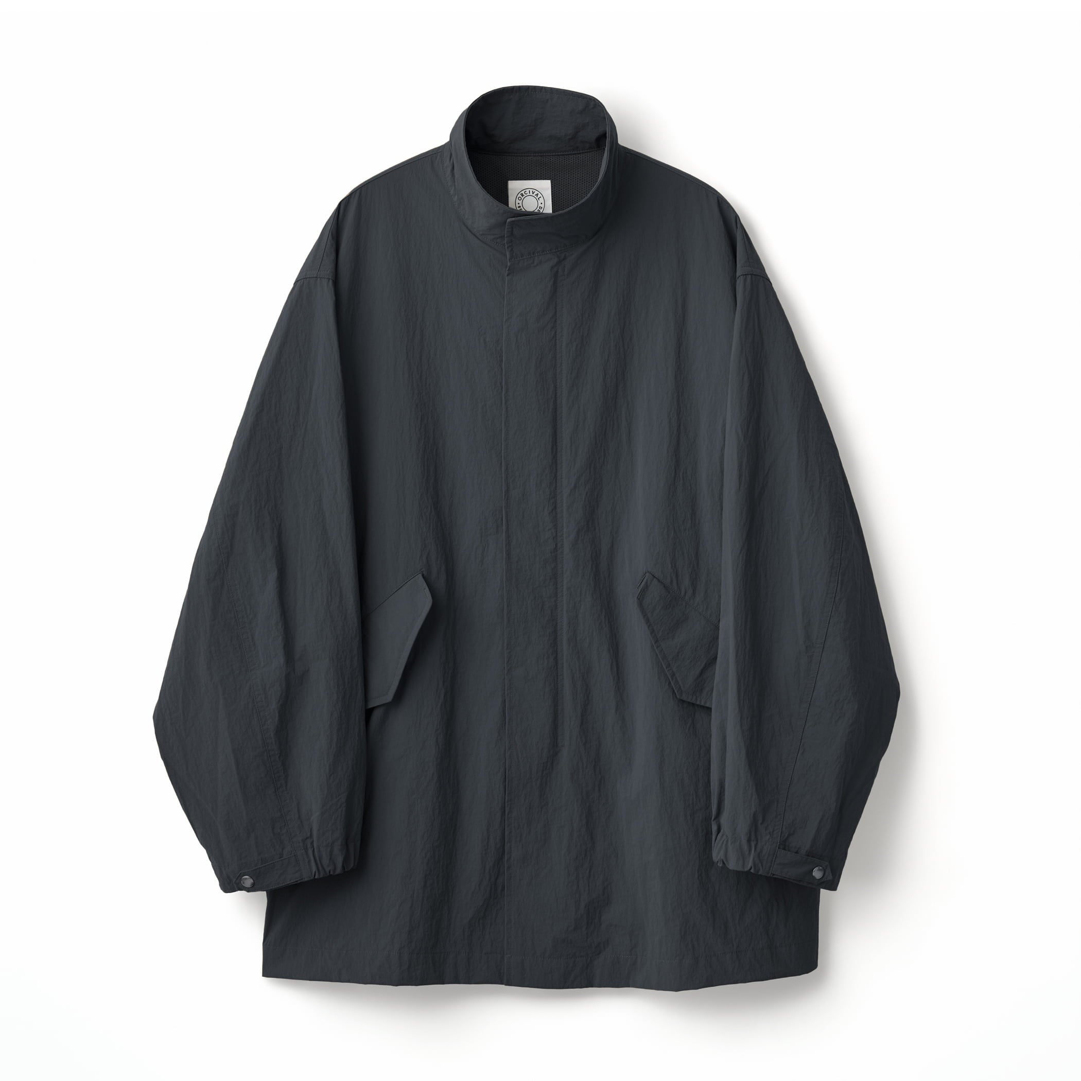 Men's Paper Like Nylon Stand Collar Jacket
