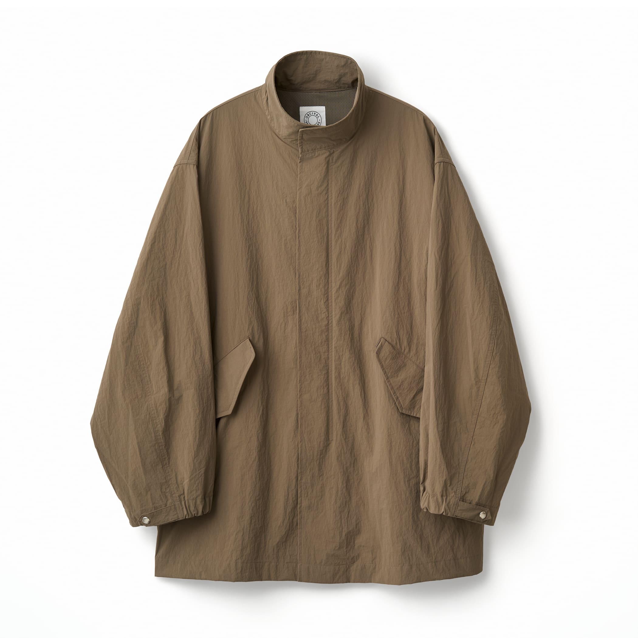 Men's Paper Like Nylon Stand Collar Jacket