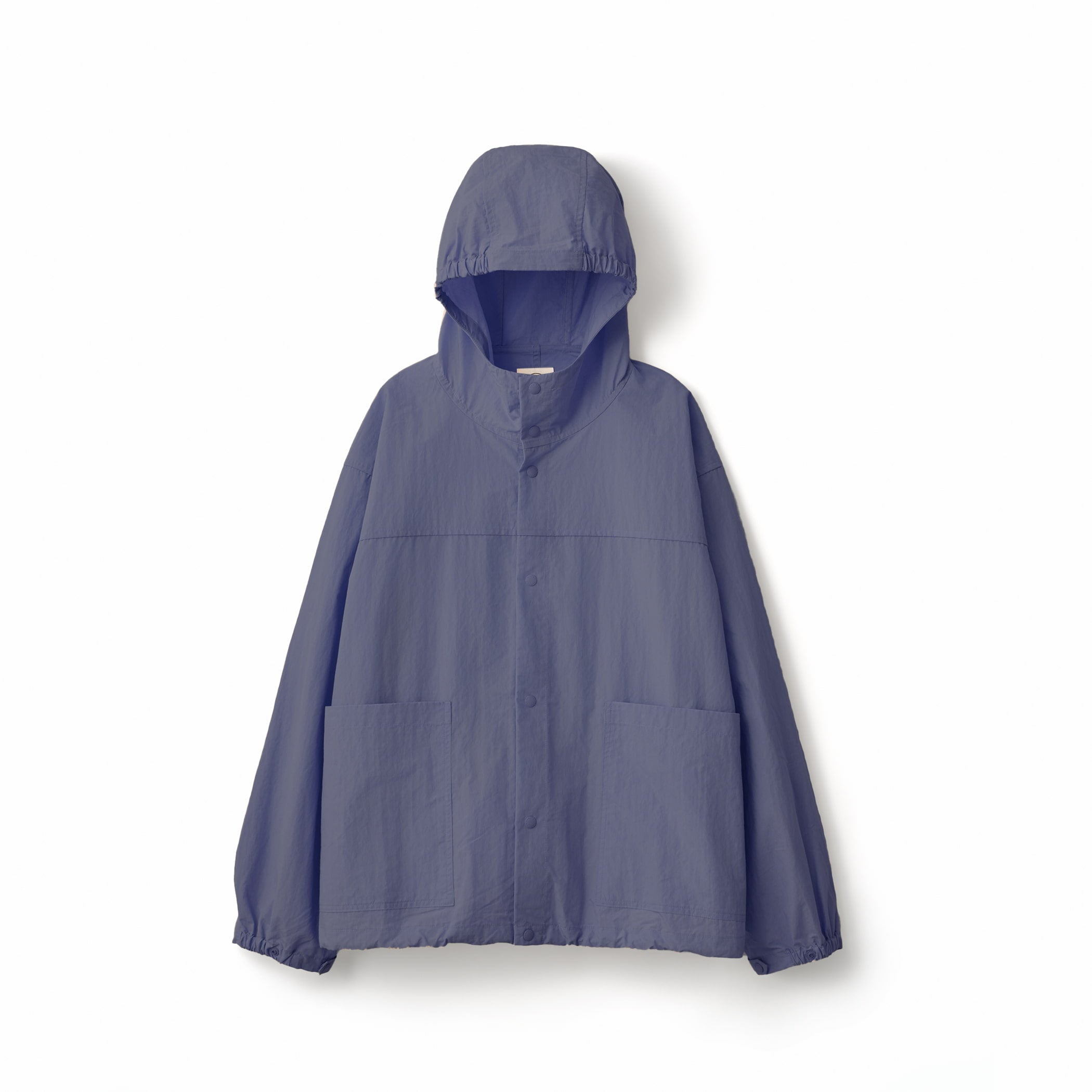 Cotton Nylon Typewriter Hooded Light Jacket