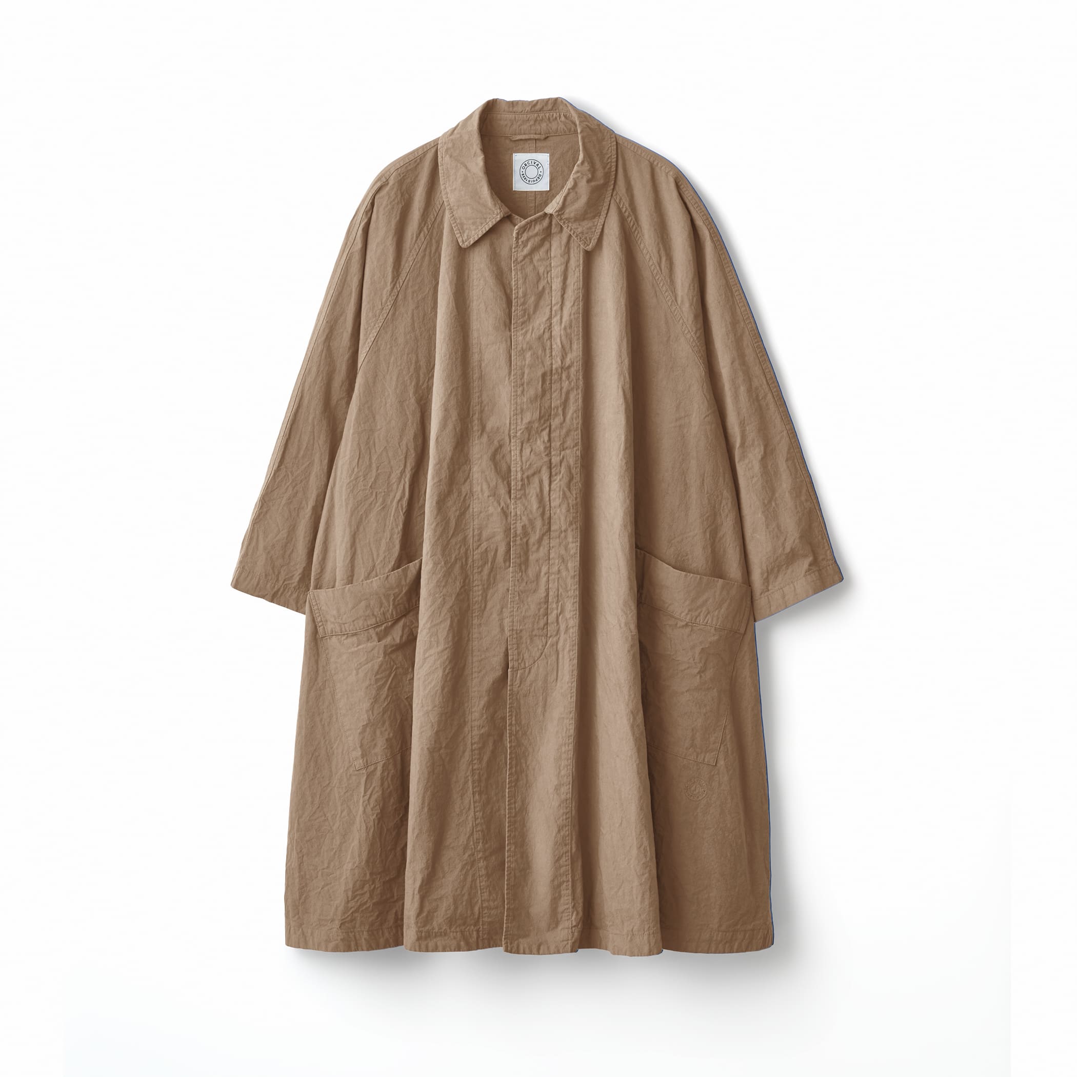 Women's Garment Dye Poplin A-line Raglan Coat